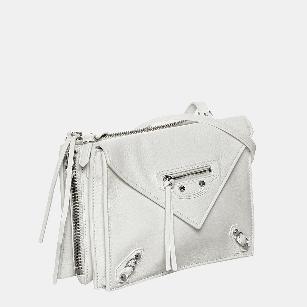 

Balenciaga White Papier Mini Triple Leather Crossbody Bag