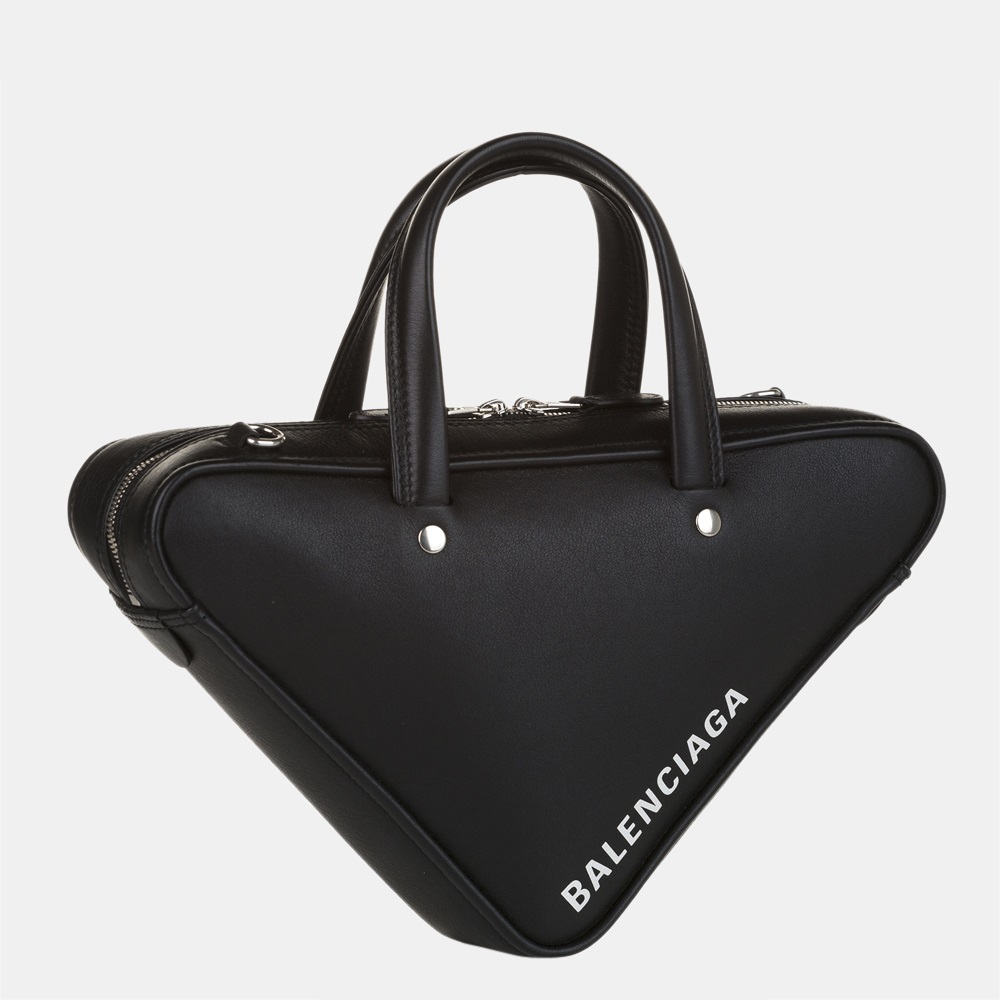 

Balenciaga Black  Triangle Duffle Bag