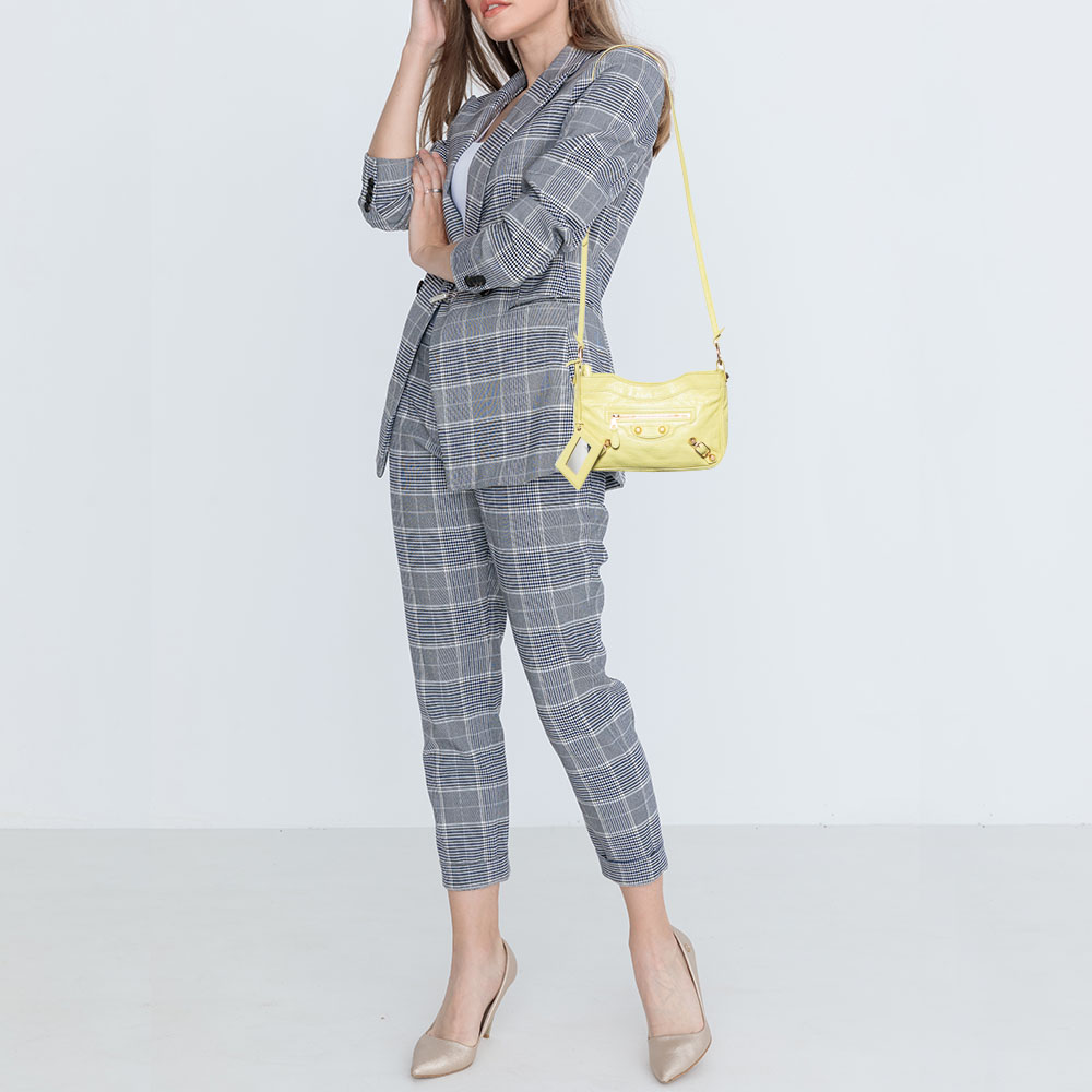 

Balenciaga Yellow Leather Classic Hip Crossbody Bag