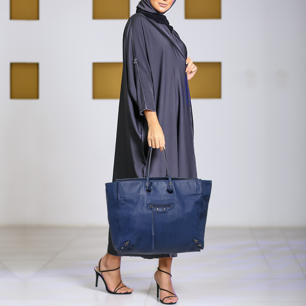 

Balenciaga Dark Blue Leather Papier A4 Tote