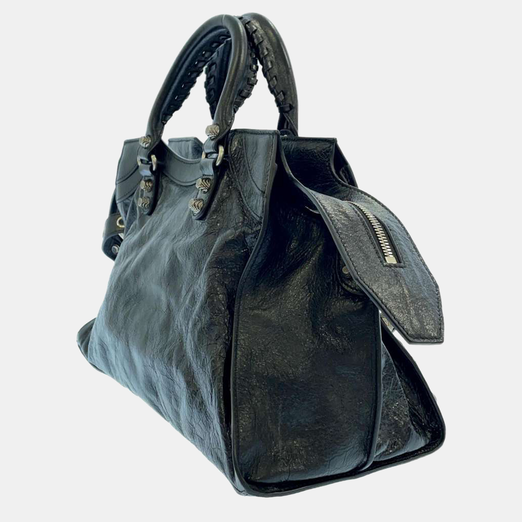 

Balenciaga Black Leather City Top Handle Bag