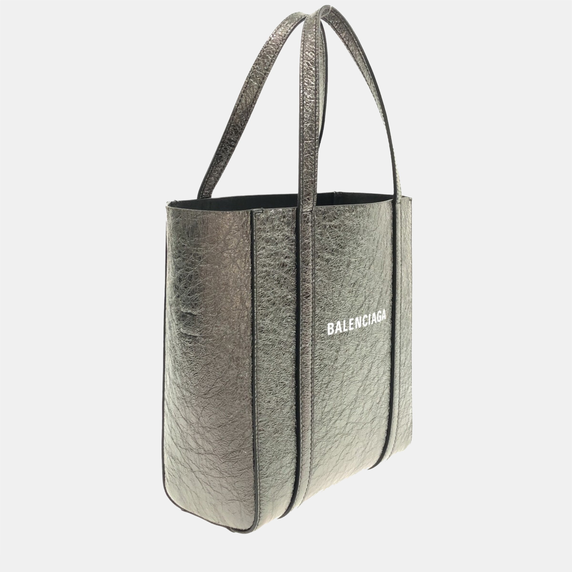 

Balenciaga Silver leather Everyday tote Bag