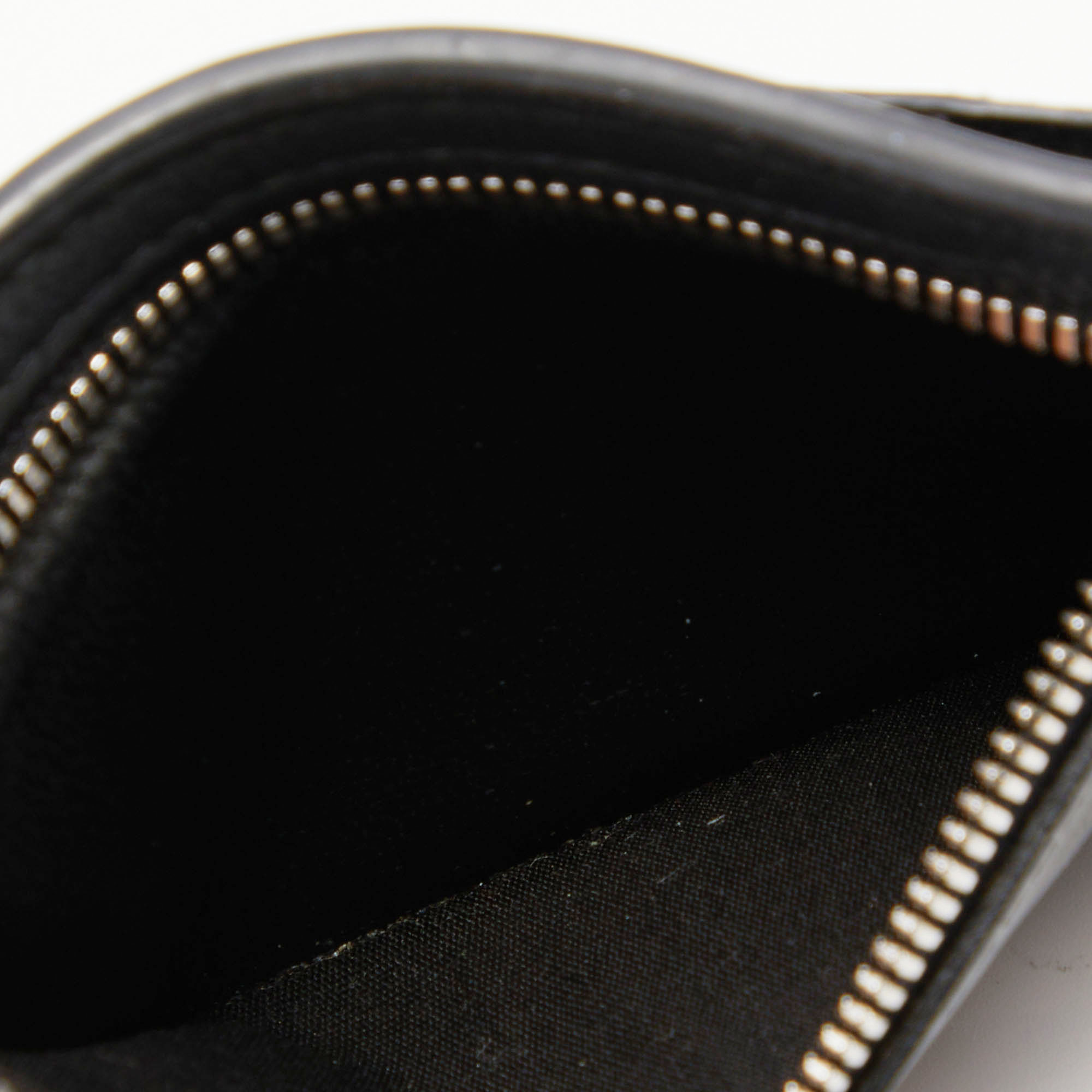 

Balenciaga Black Leather Zip Card Holder