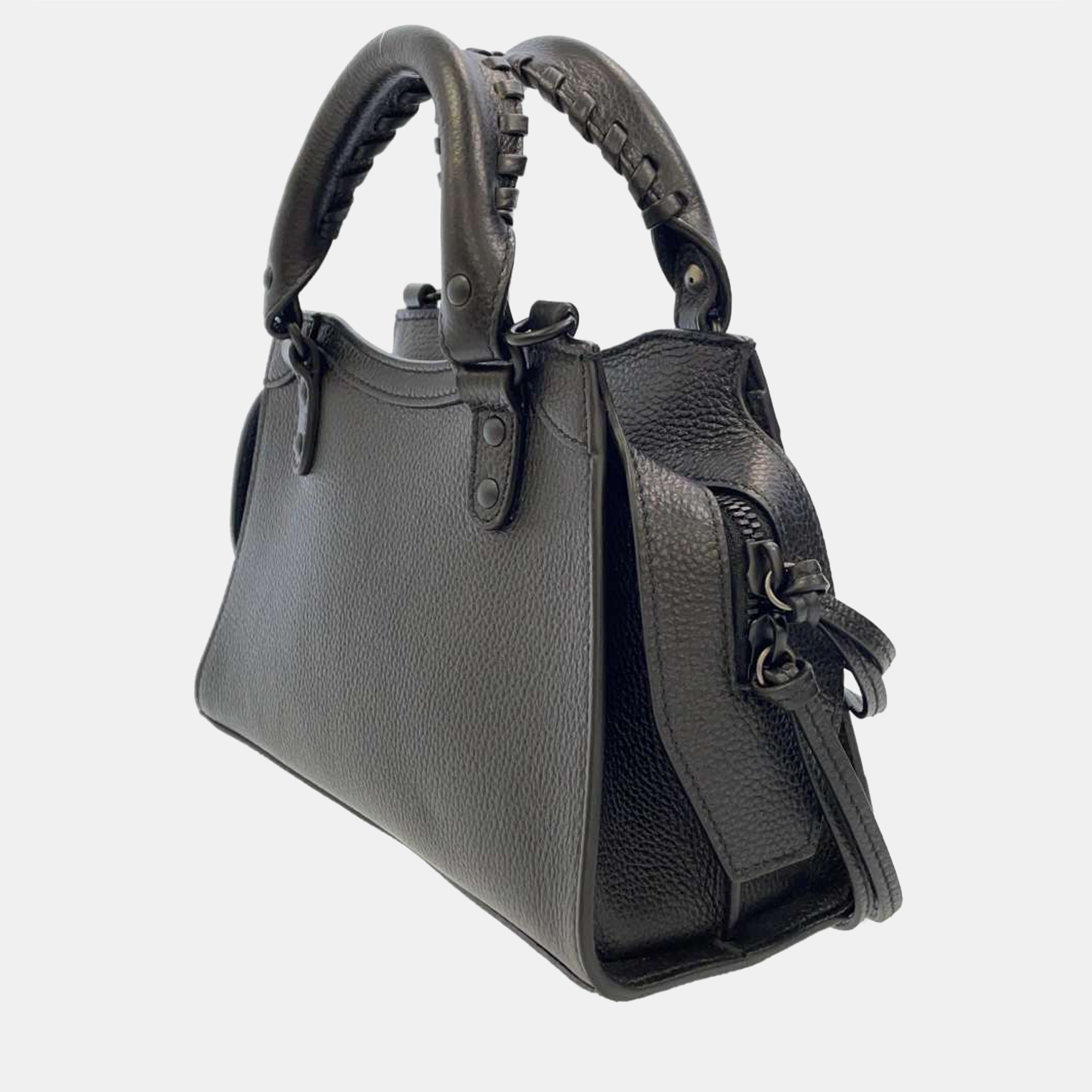 

Balenciaga Black Leather Neo Classic City Mini Tote Bag
