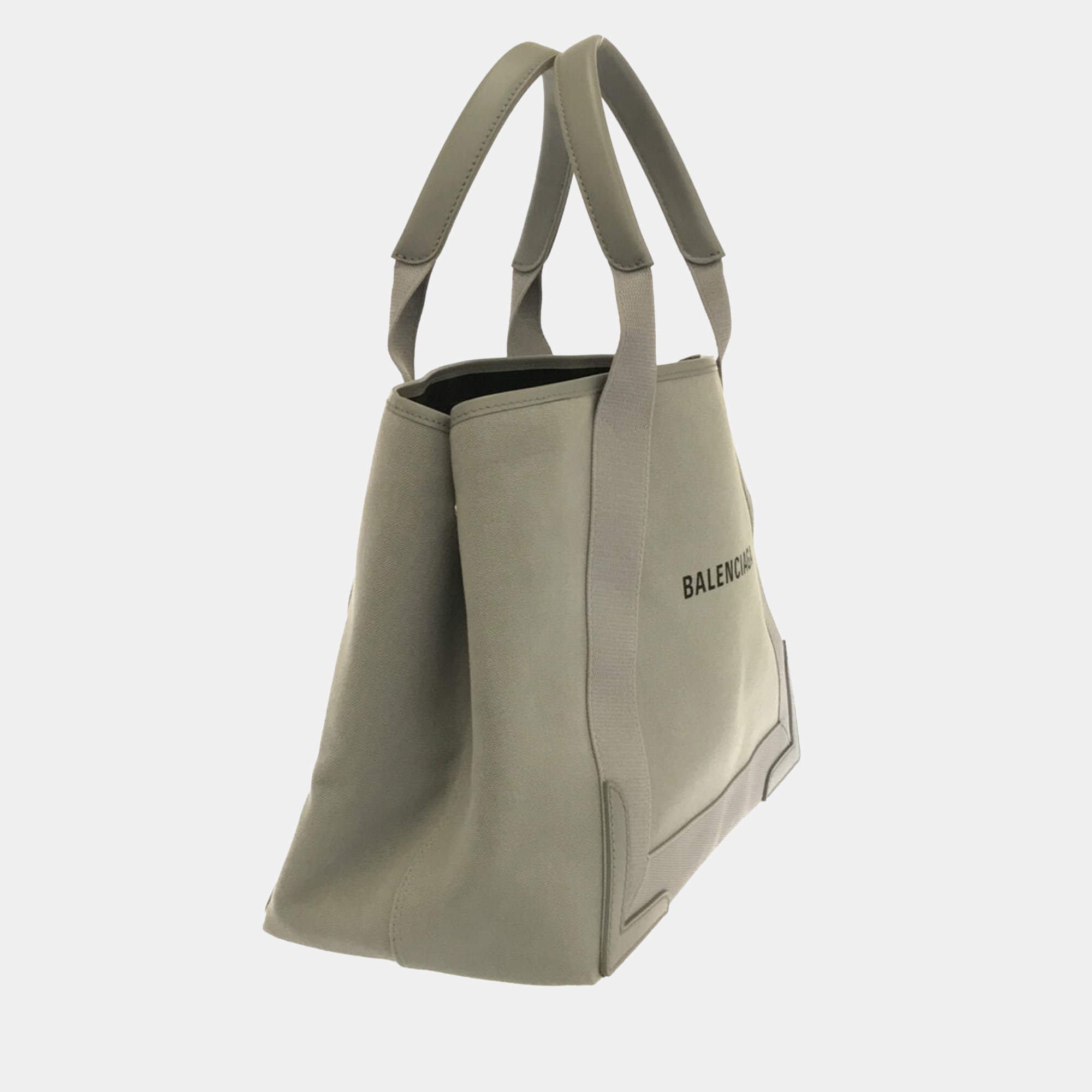 

Balenciaga Gray Navy Cabas Tote Bag, Grey