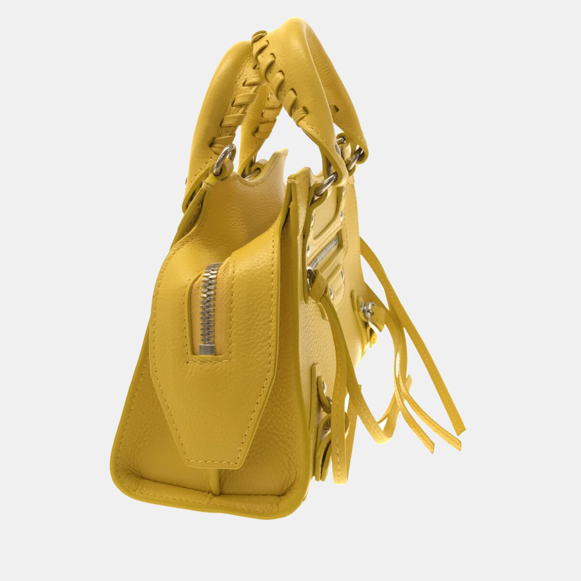 

Balenciaga Yellow Leather Neo Classic Small Tote Bag