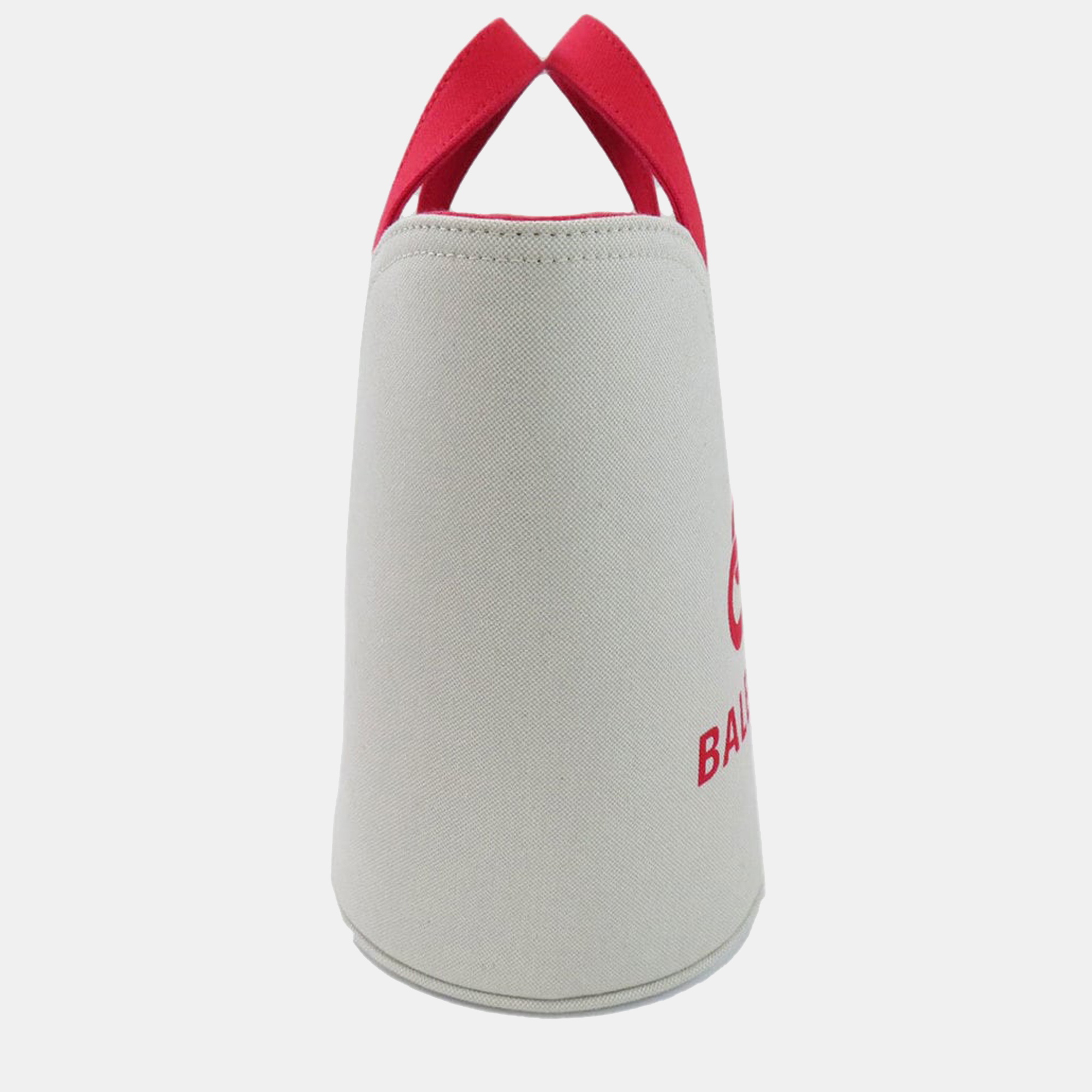 

Balenciaga Red/White Canvas Wave  Top Handle Bag