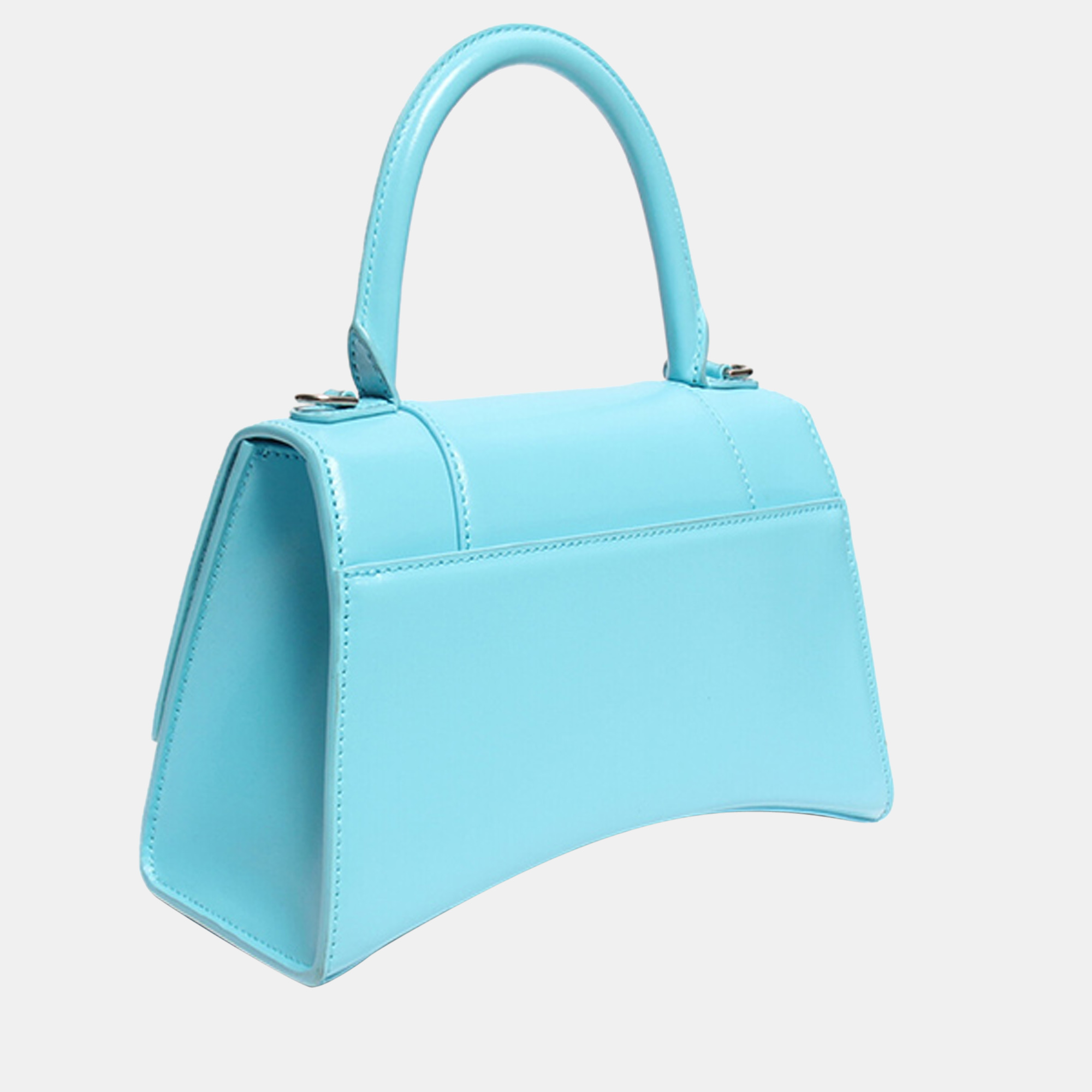 

Balenciaga Blue Leather Small Hourglass Top Handle Bag