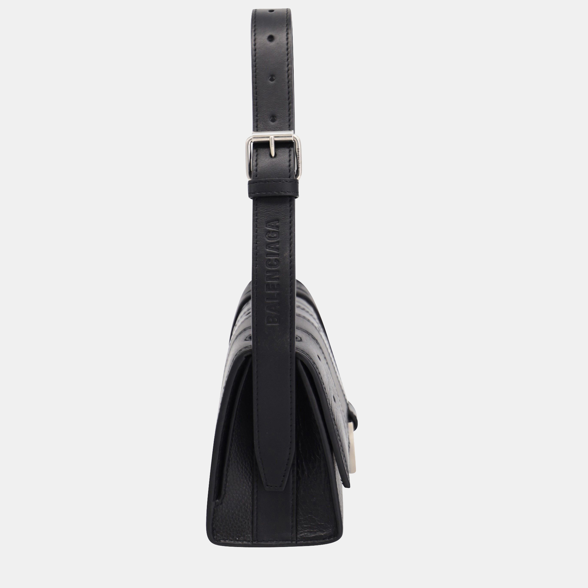 

Balenciaga Black Leather Multibelt  Top Handle Bag