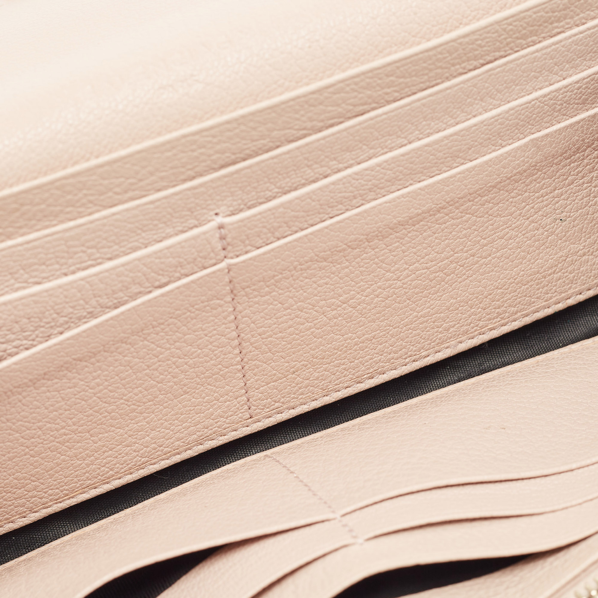 

Balenciaga Pink Leather Classic Metallic Edge Continental Wallet