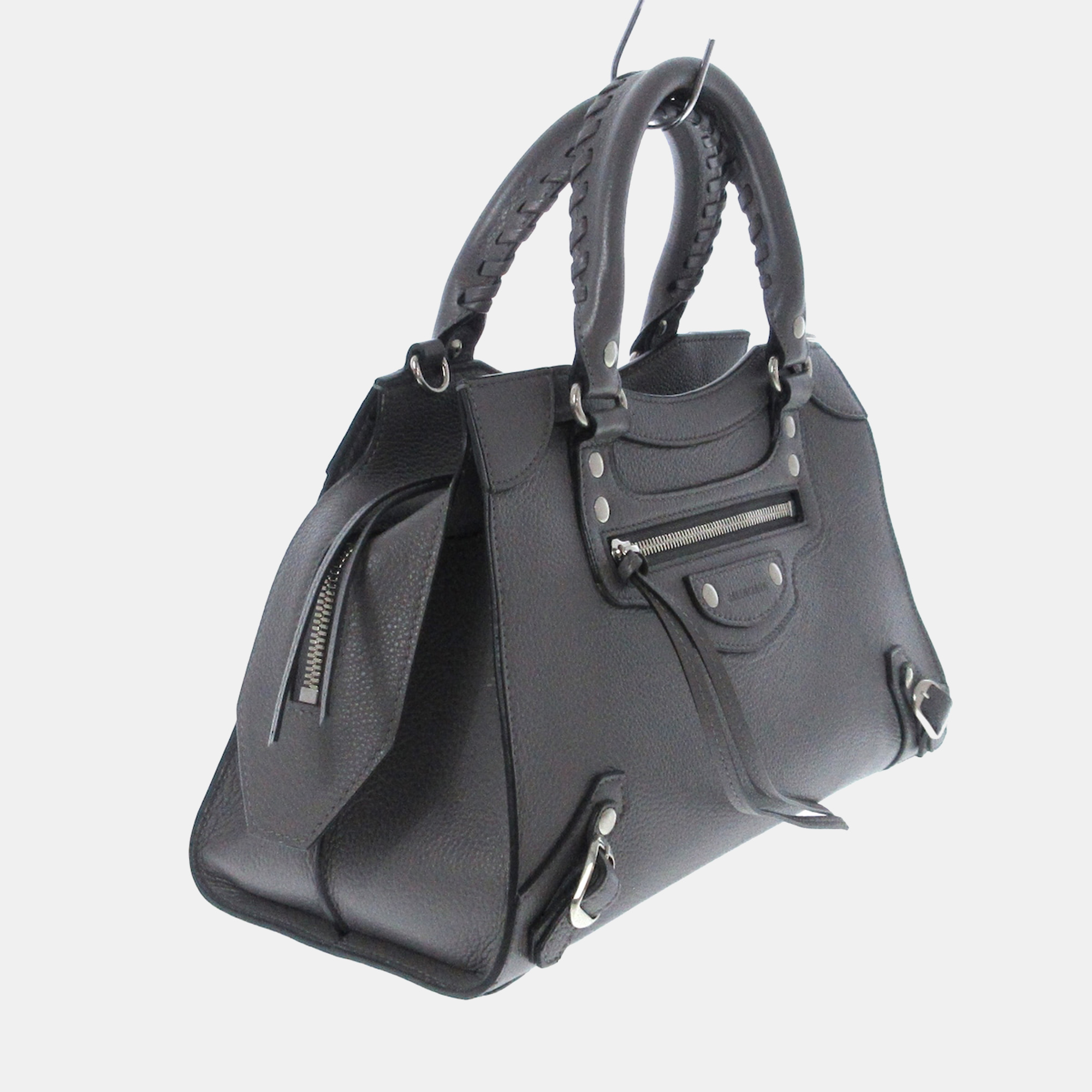 

Balenciaga Grey Leather Neo classic handbag