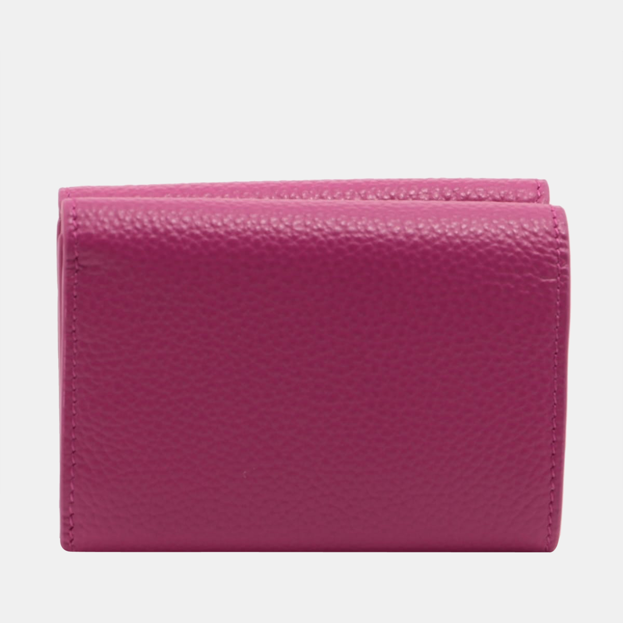 

Balenciaga Classic Mini 640107 Leather Wallet Pink