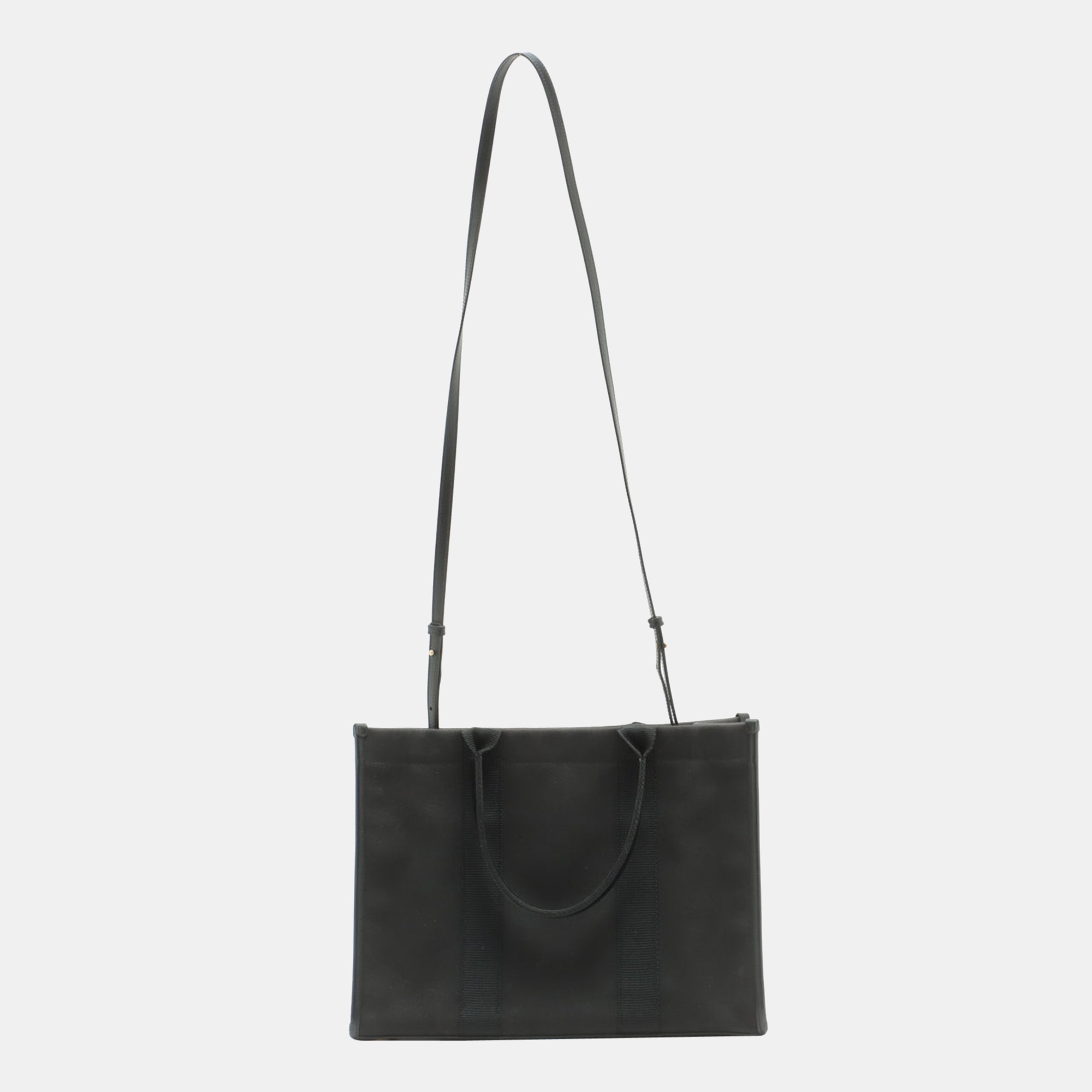 

Balenciaga Hardware Canvas & leather 2 way tote bag Black 671400