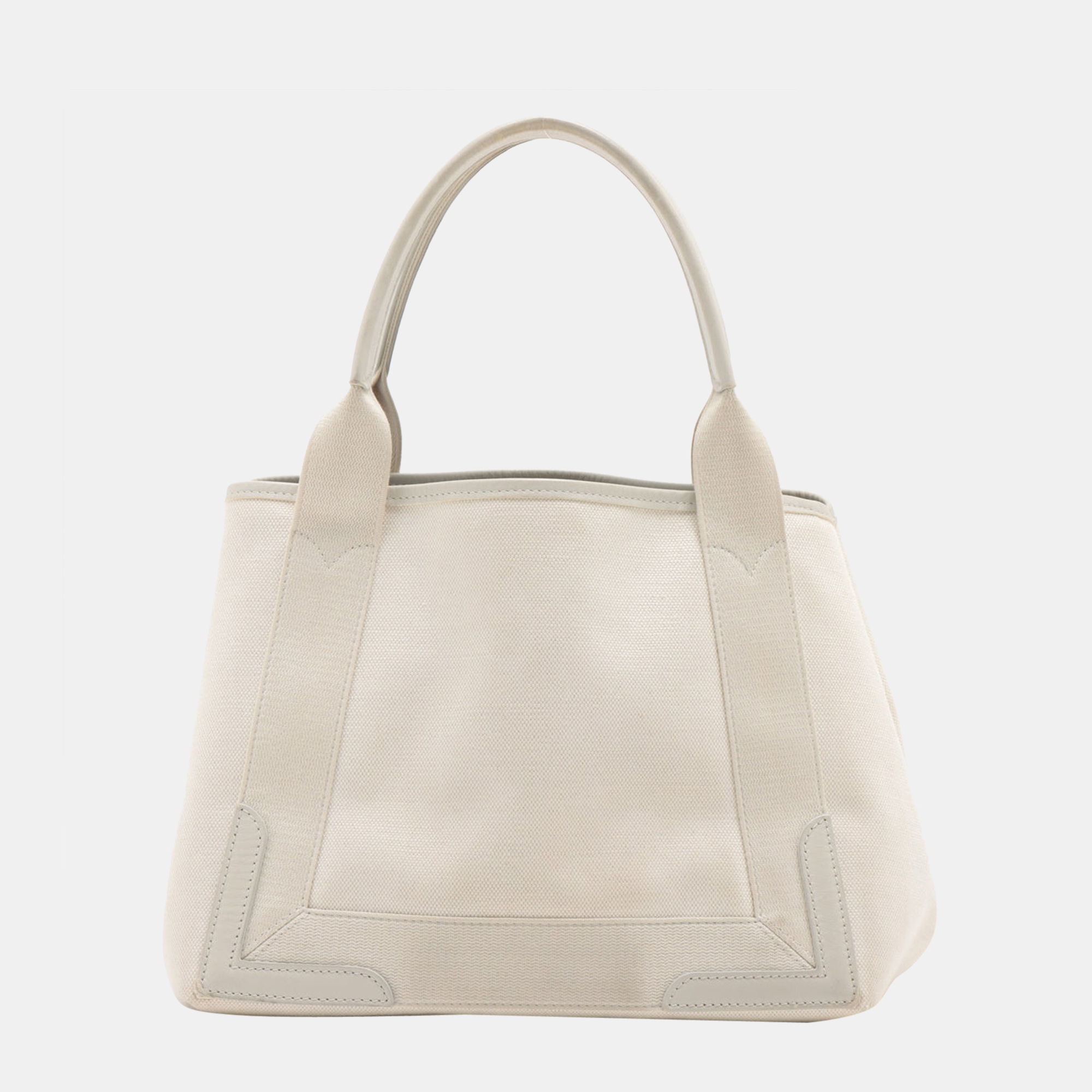

Balenciaga Navy Cabas Canvas & leather Tote bag White 339933
