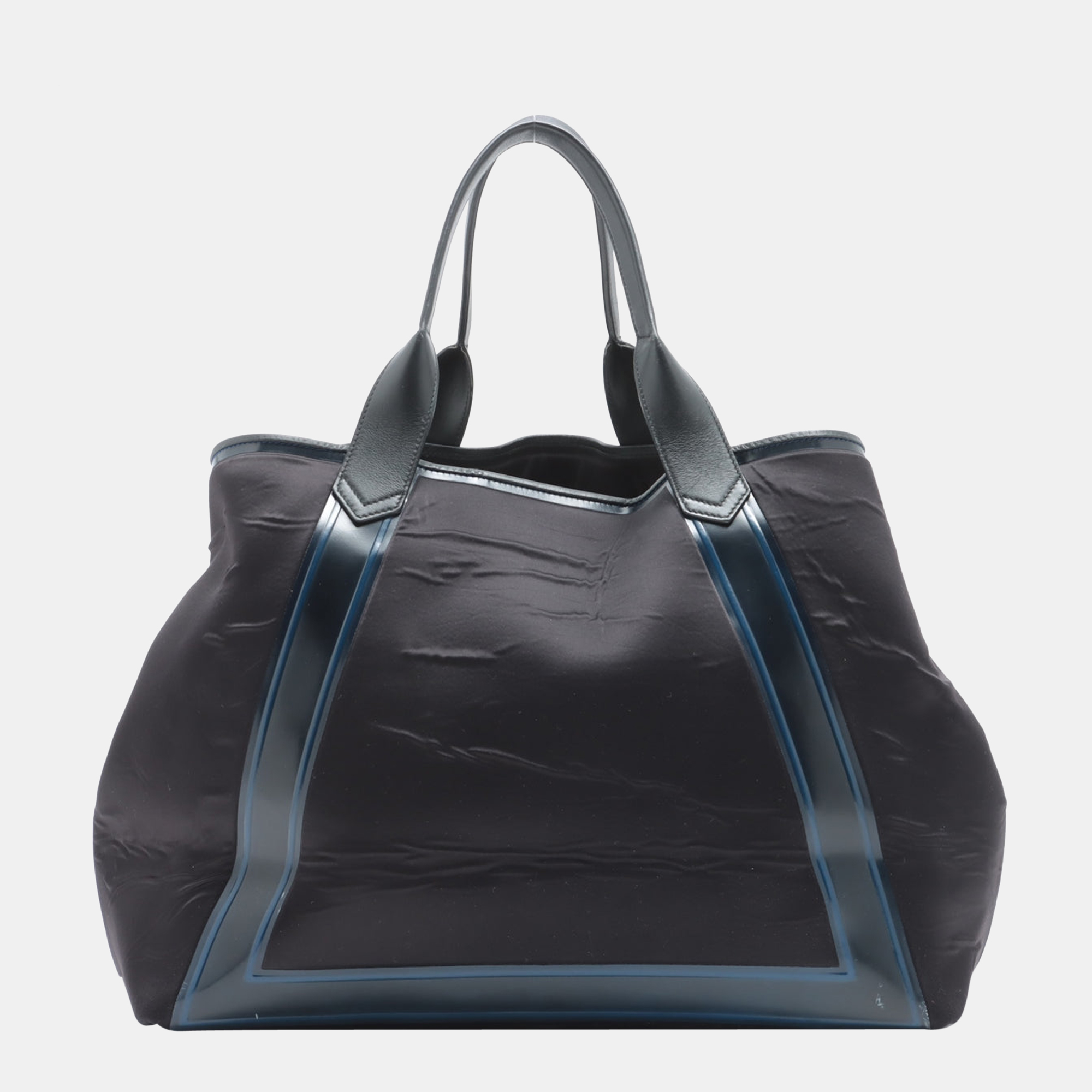 

Balenciaga Navy Cabas Polyester Tote bag Black 339936
