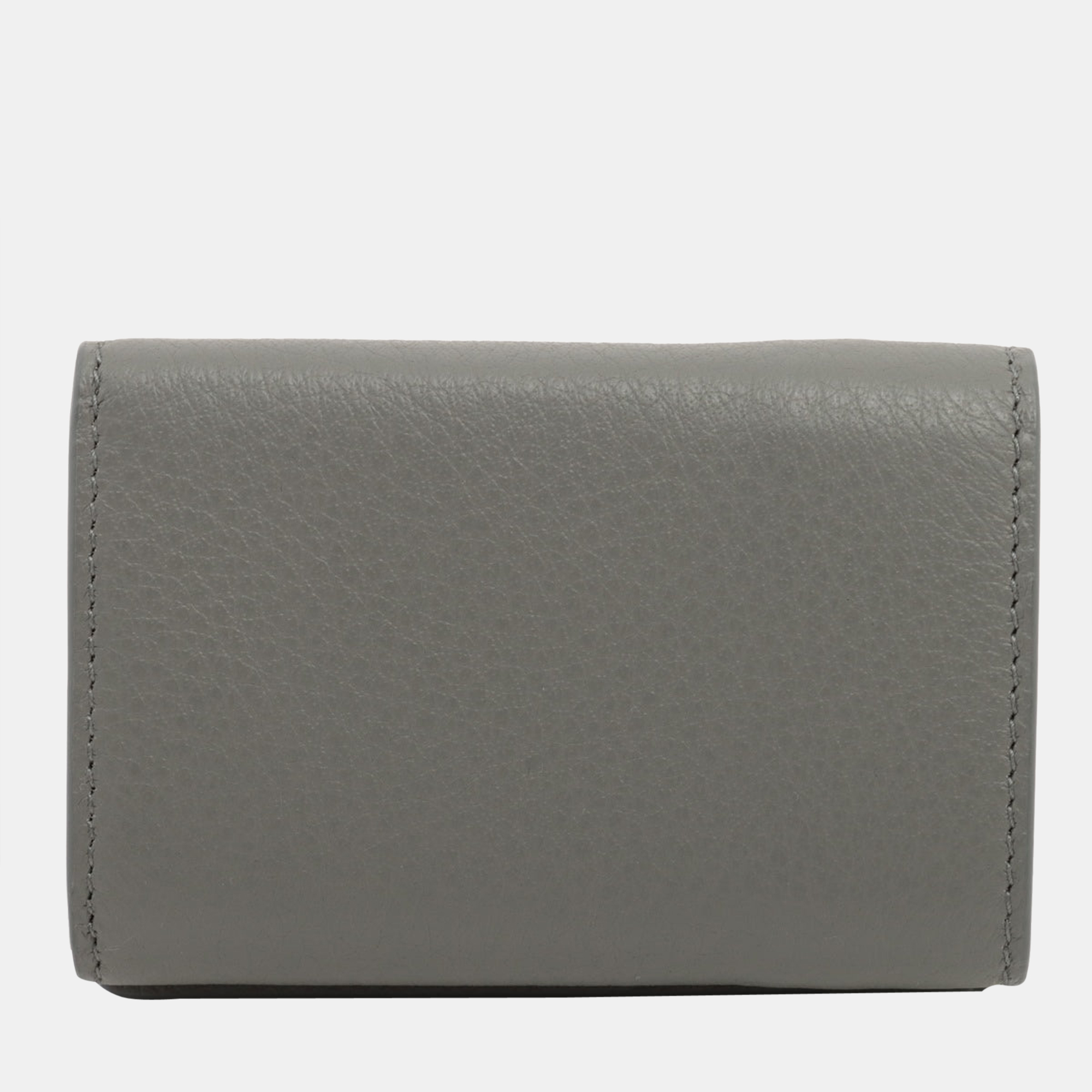 

Balenciaga Papier Mini 391446 Leather Compact Wallet Grey