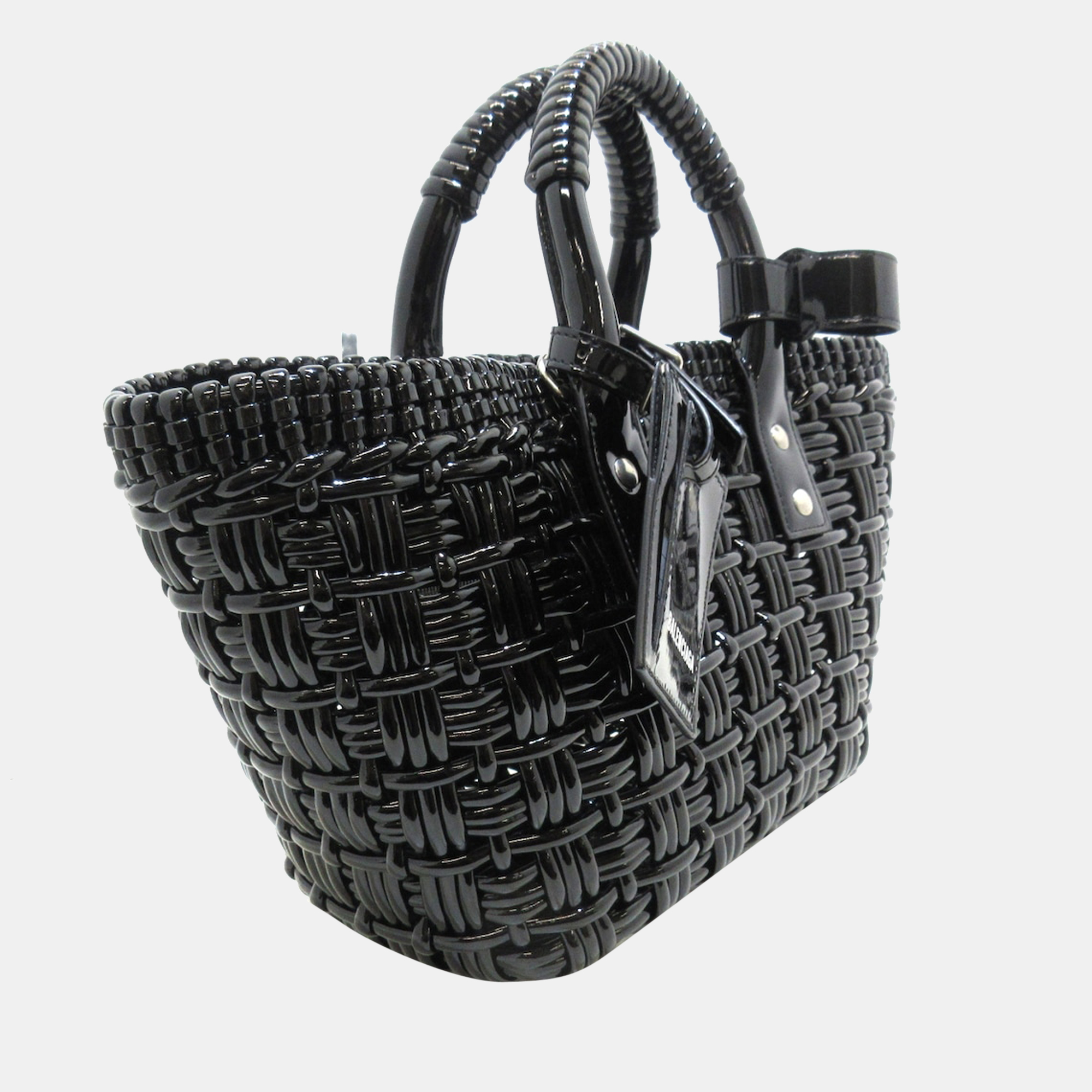 

Balenciaga Black Polyester Bistro Basket tote bag