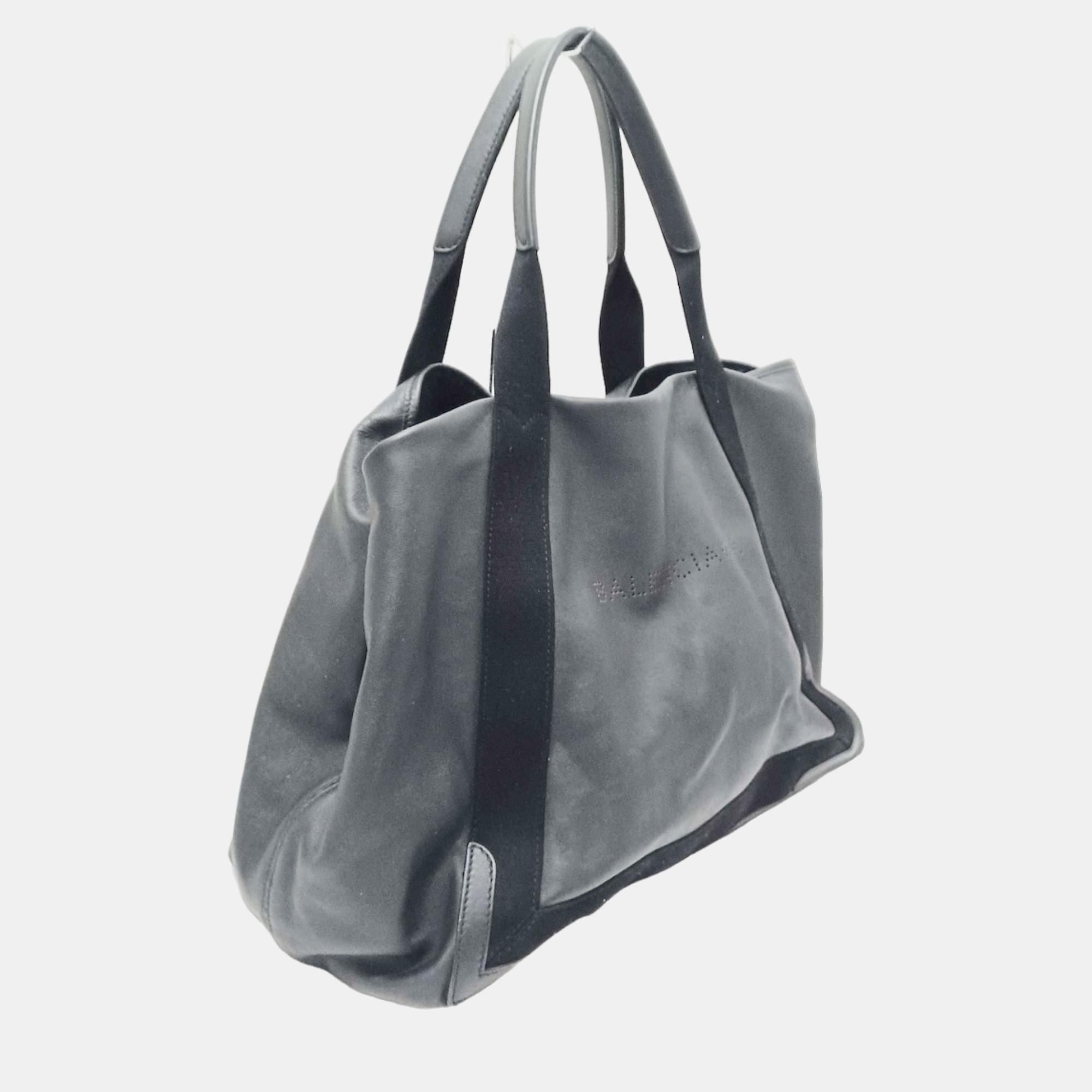 

Balenciaga Black Leather Cabas tote bag