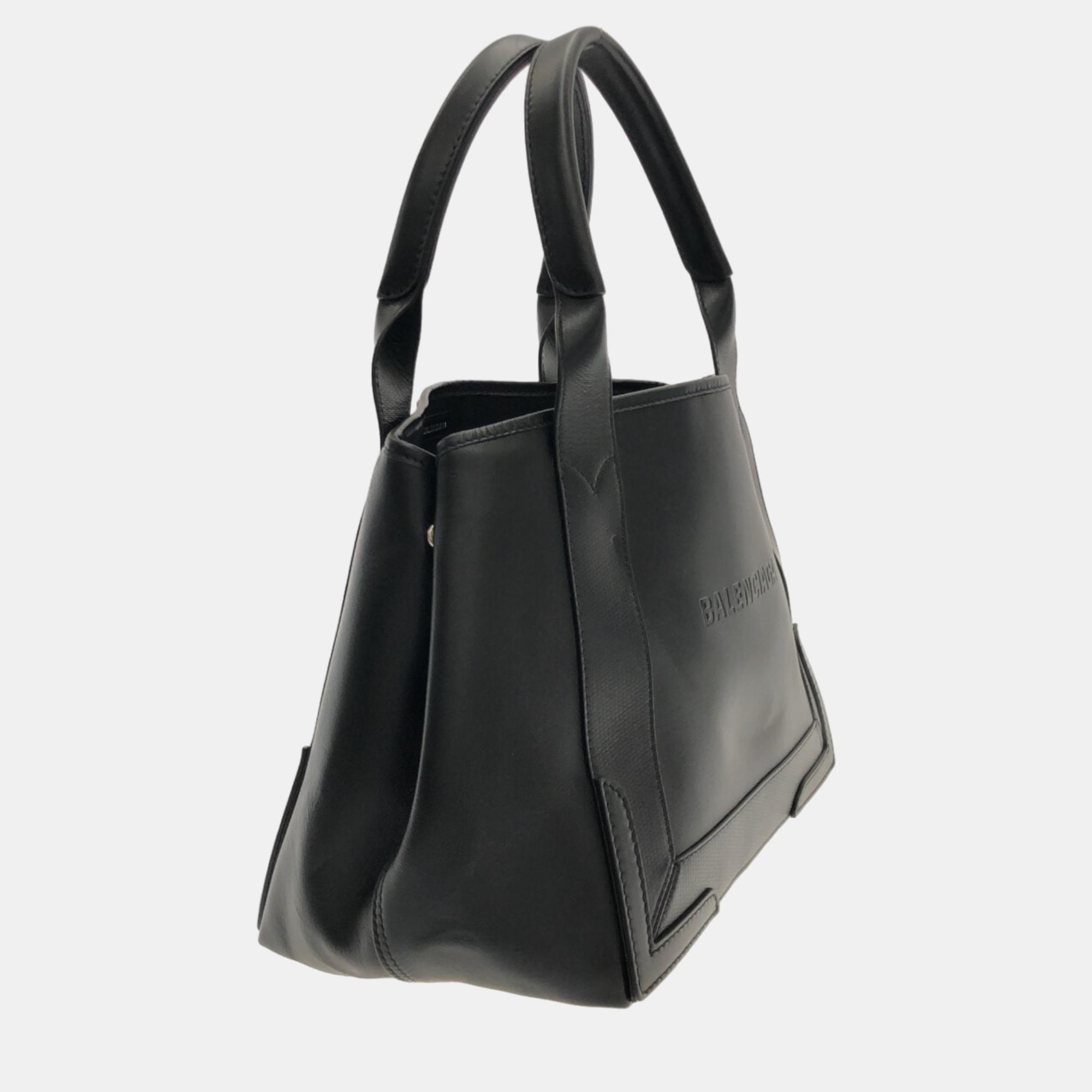 

Balenciaga Black Leather Cabas tote bag