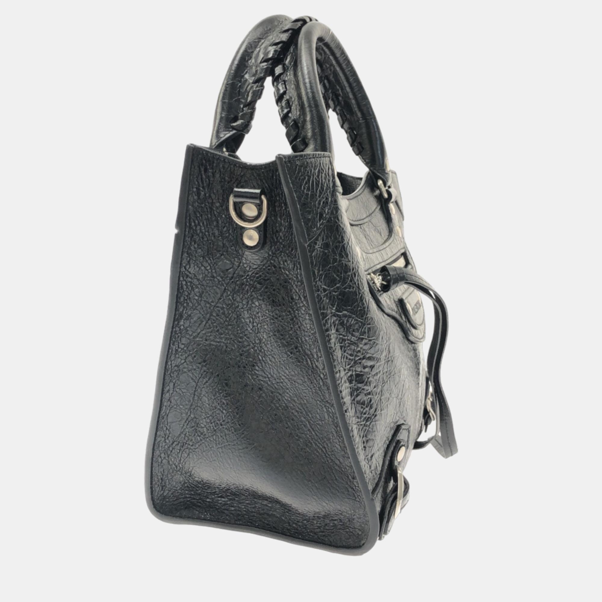 

Balenciaga Black Leather Neo classic handbag bag