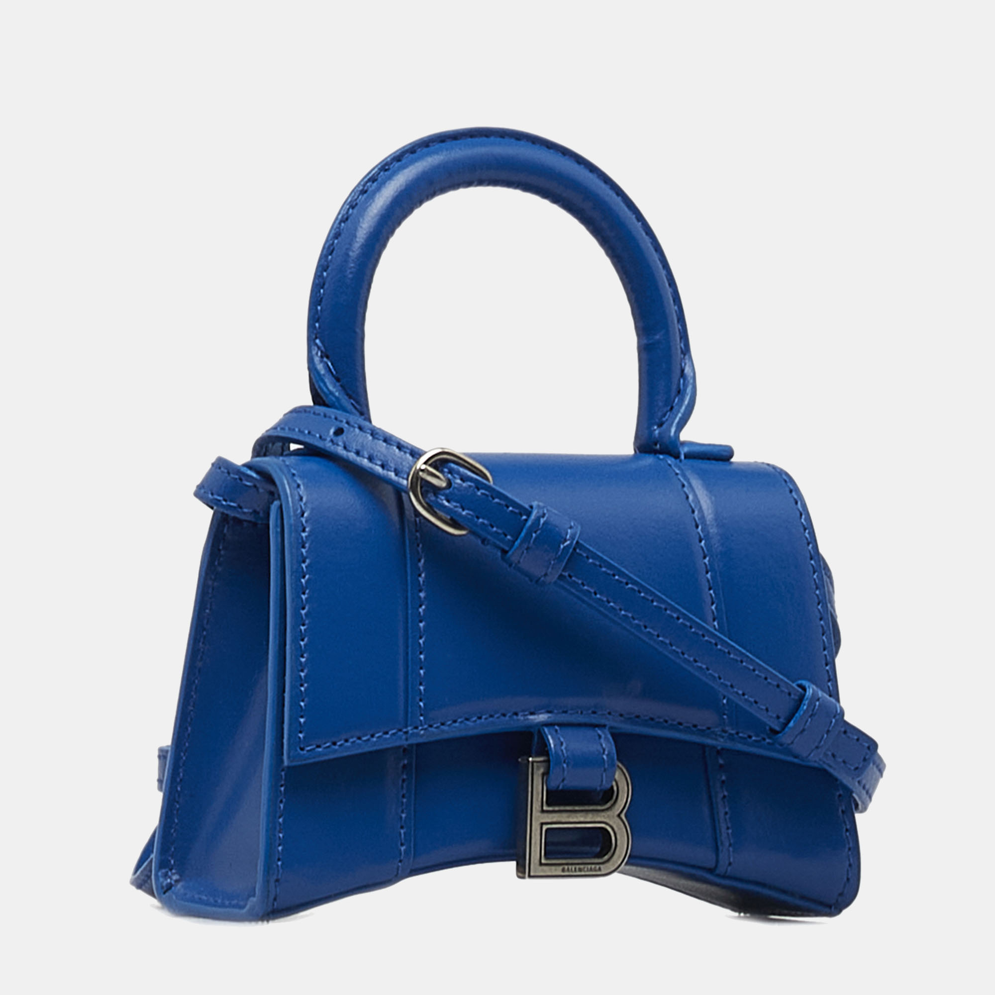 

Balenciaga Blue Leather Mini Hourglass