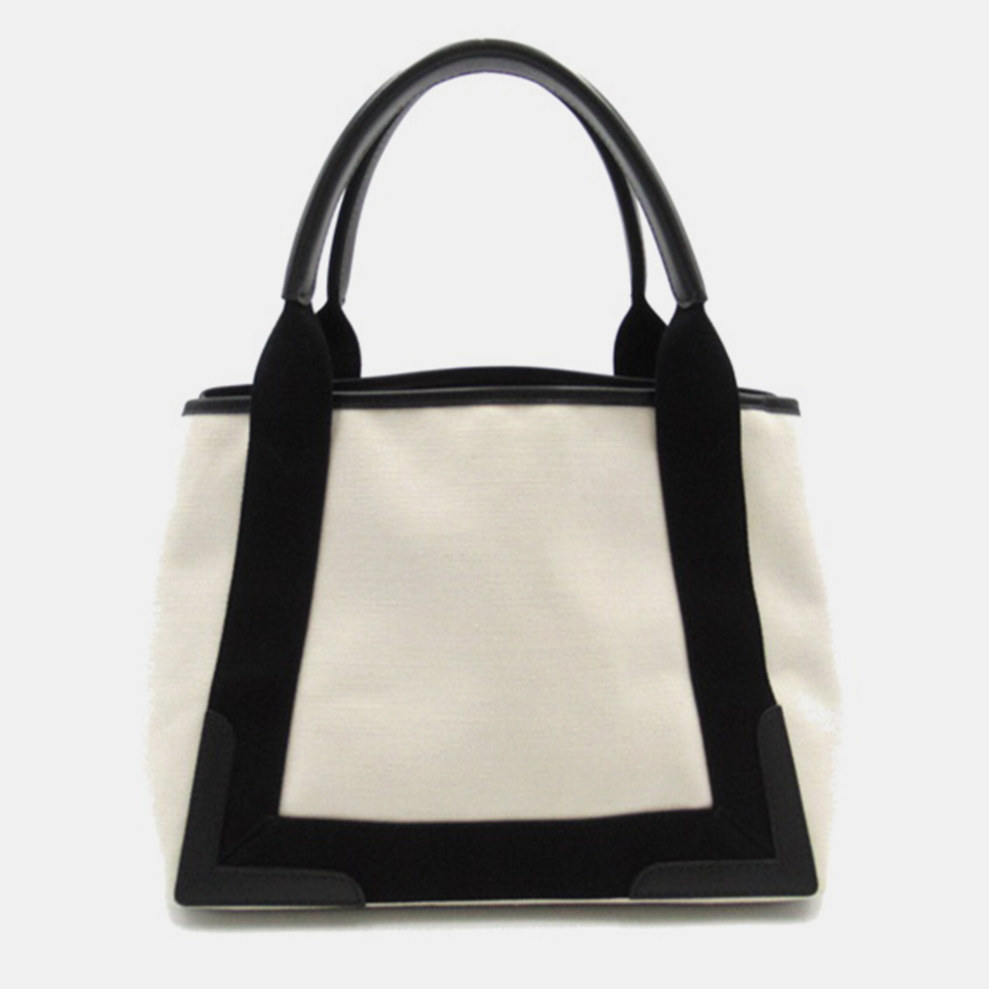 

Balenciaga White Canvas Canvas Navy Cabas  Tote