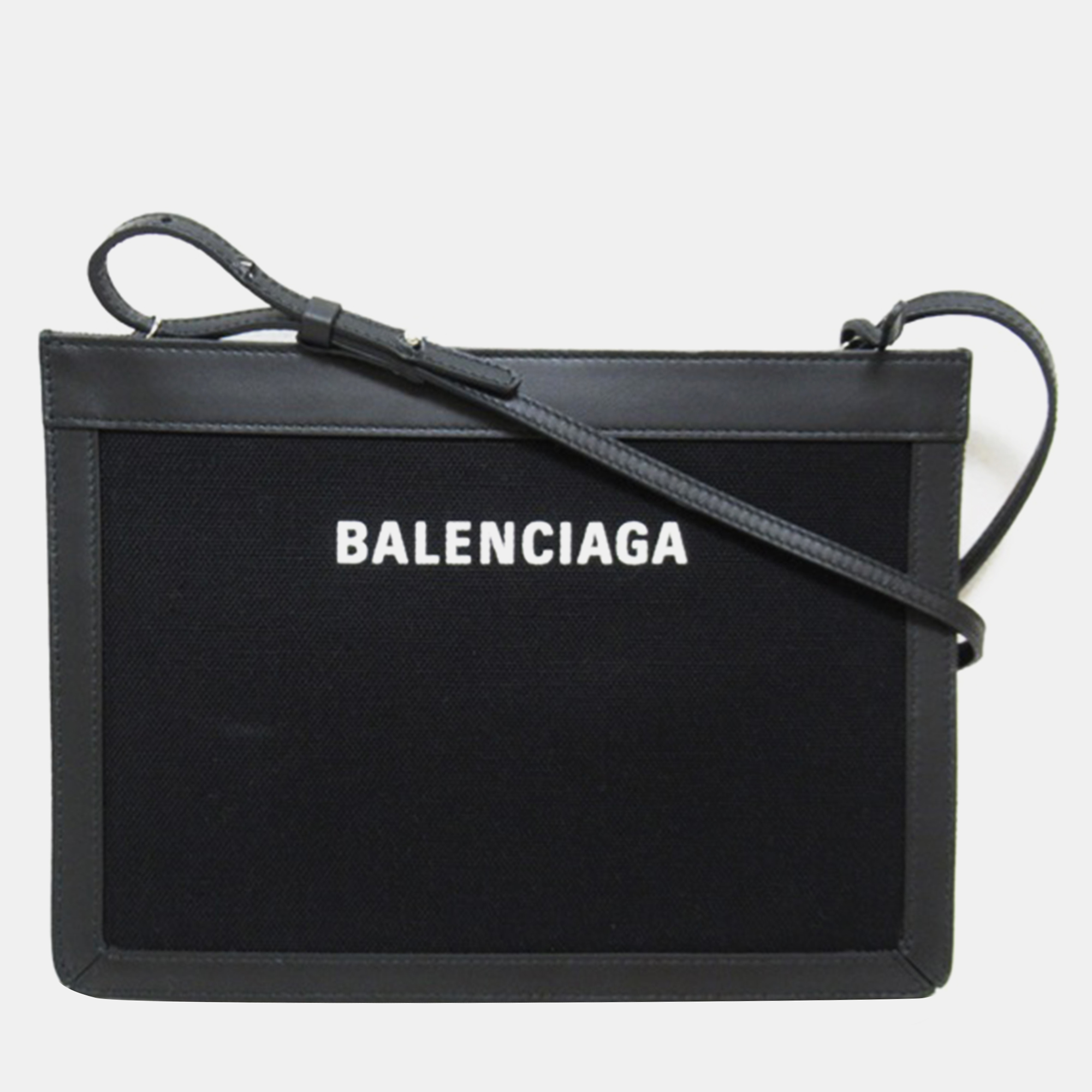 

Balenciaga Black Canvas Pochette Crossbody Bag