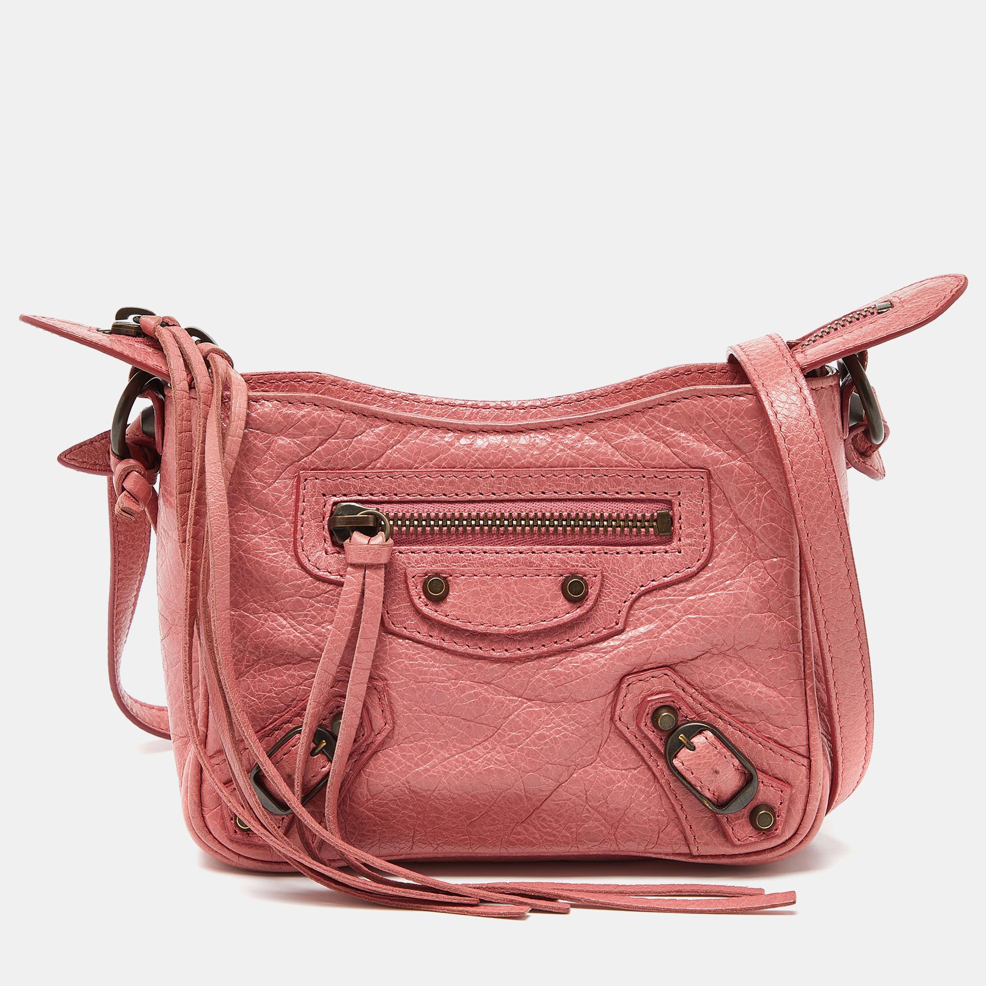 

Balenciaga Pink Leather Crossbody Bag