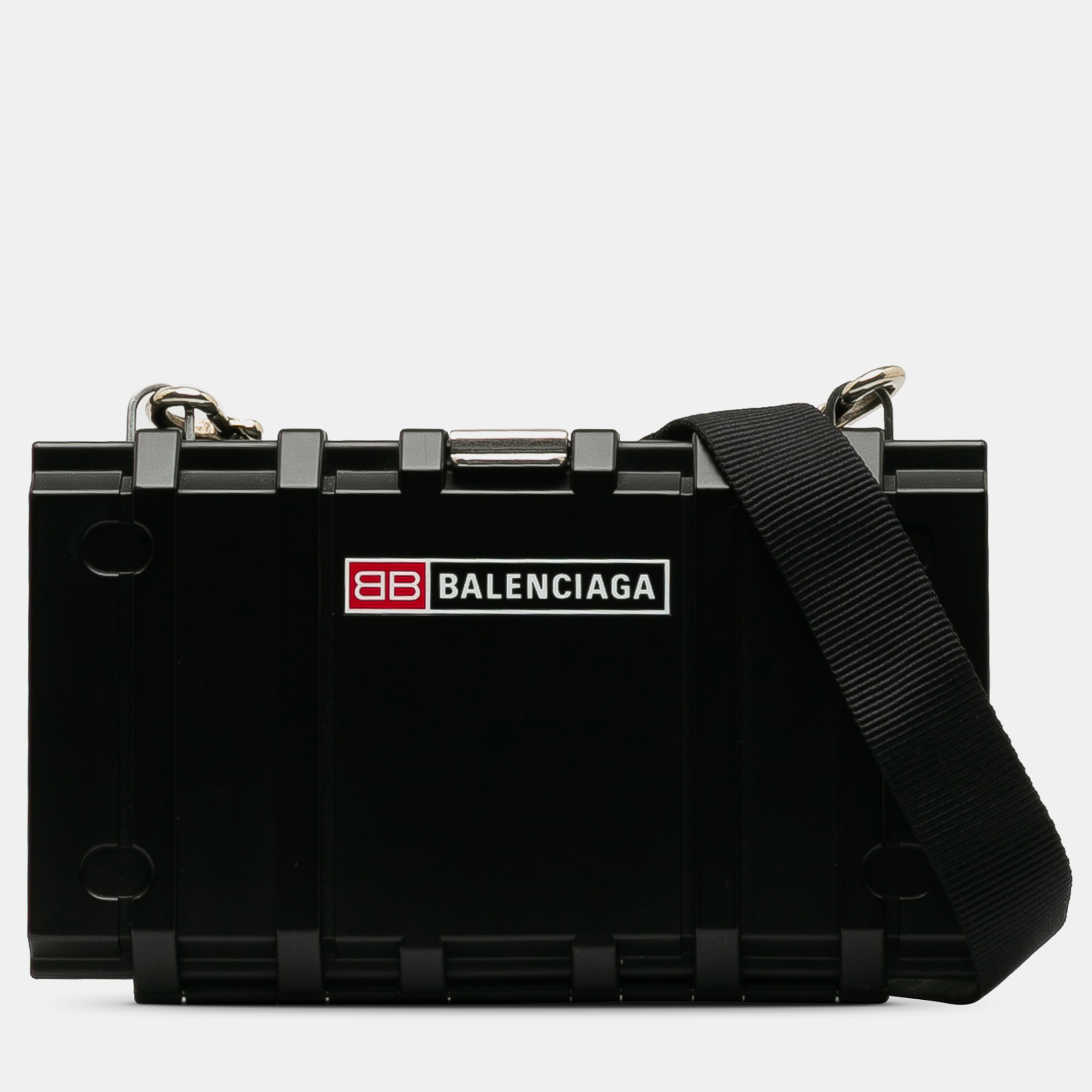 Pre-owned Balenciaga Toolbox Clutch Crossbody Bag In Black