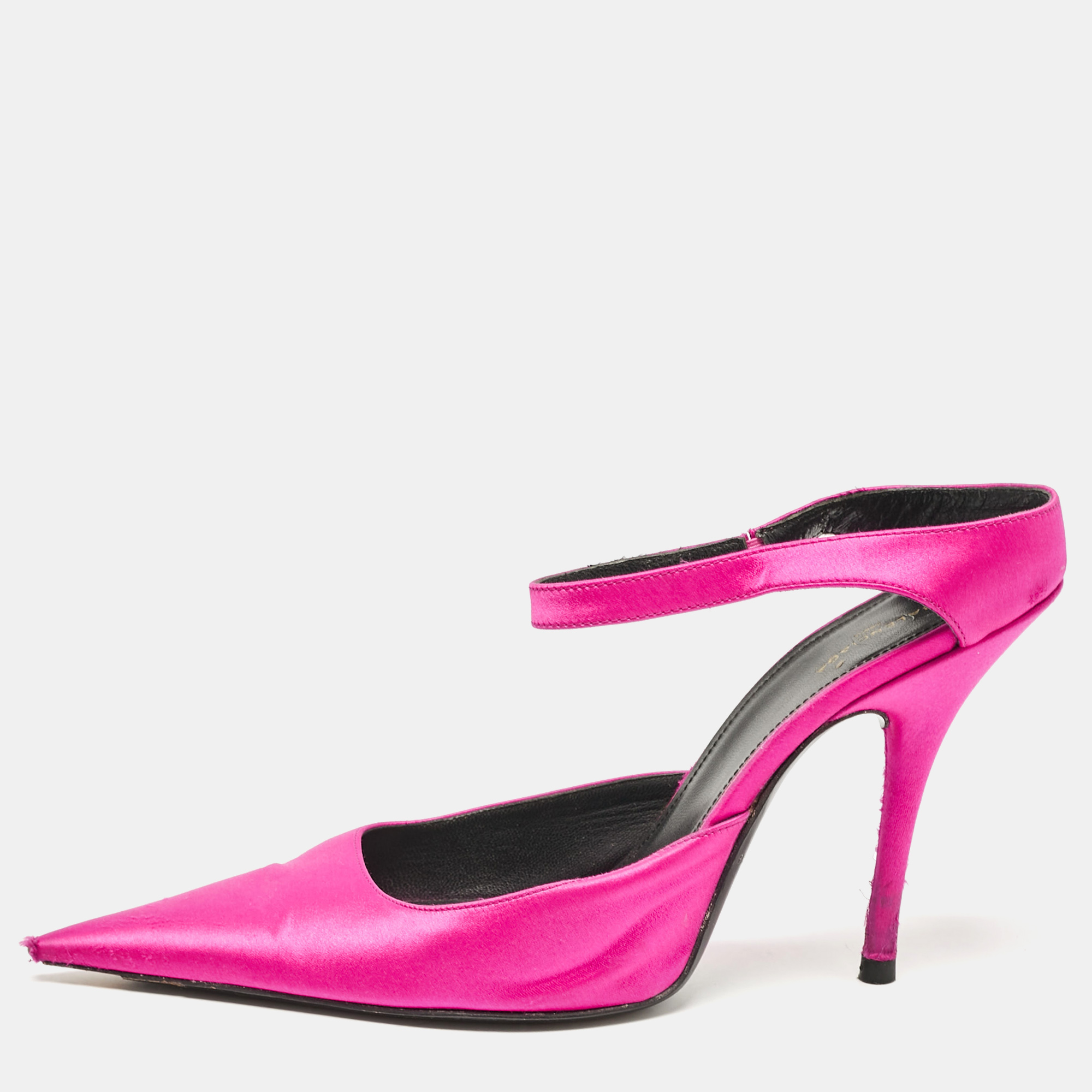 

Balenciaga Pink Satin Pointed Toe Mary Jane Pumps Size