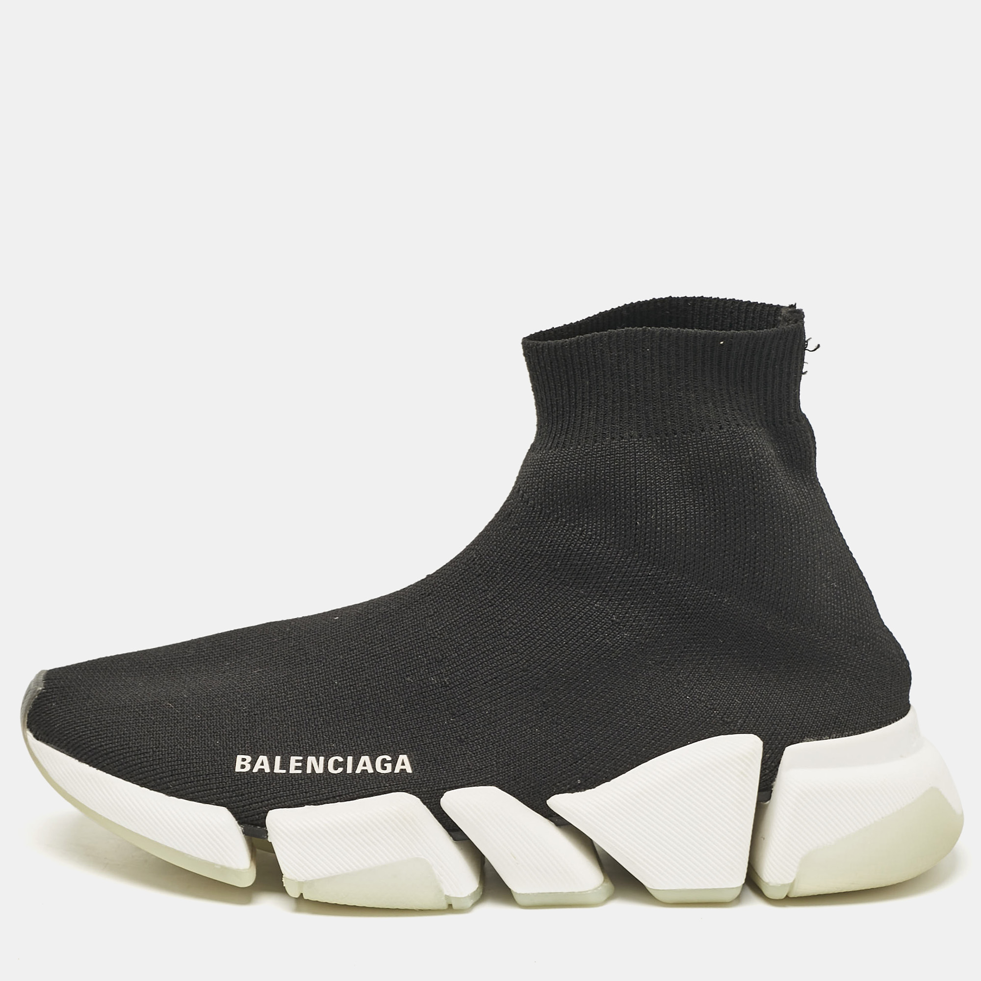 

Balenciaga Black Knit Fabric Speed 2.0 LT Sneakers Size