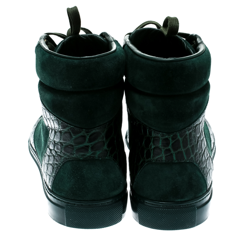 balenciaga high top womens green