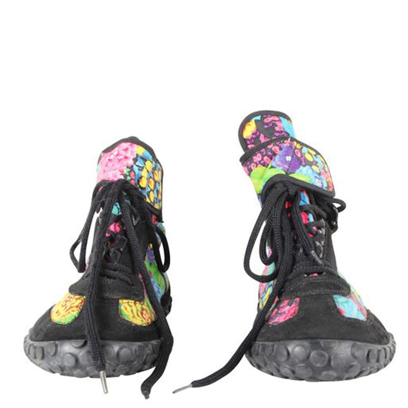 

Balenciaga Multicolor Floral Canvas And Suede Sneakers Size