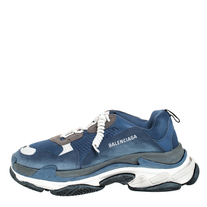 balenciaga sneakers blue and white