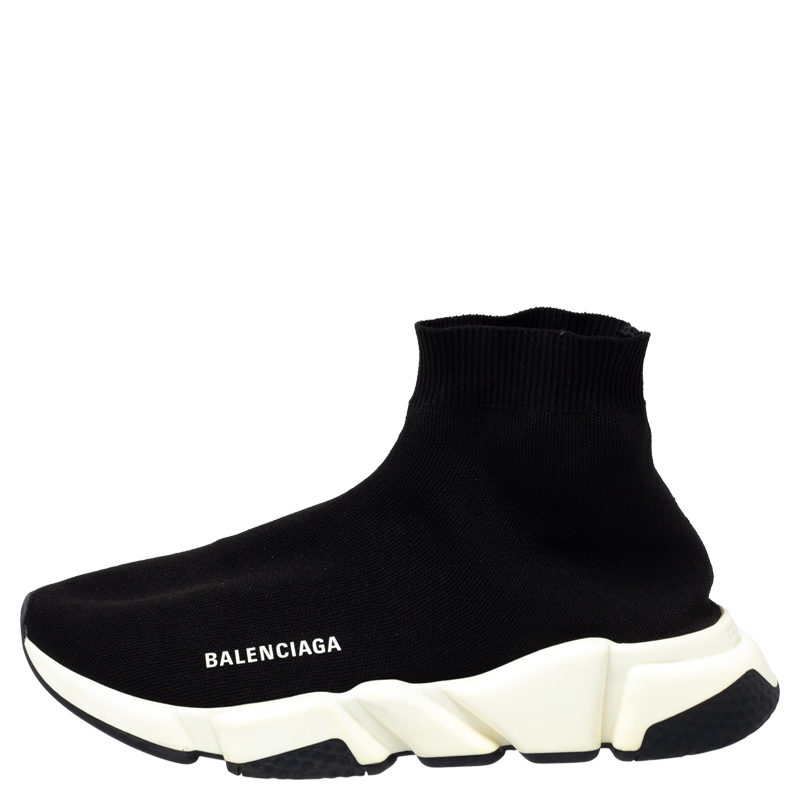 

Balenciaga Black Knit Speed Trainer Sneakers Size