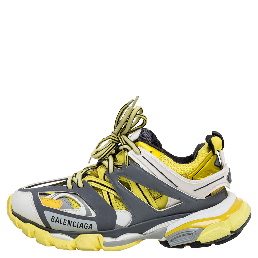 

Balenciaga Multicolor Leather And Mesh Track Trainers Size, Yellow