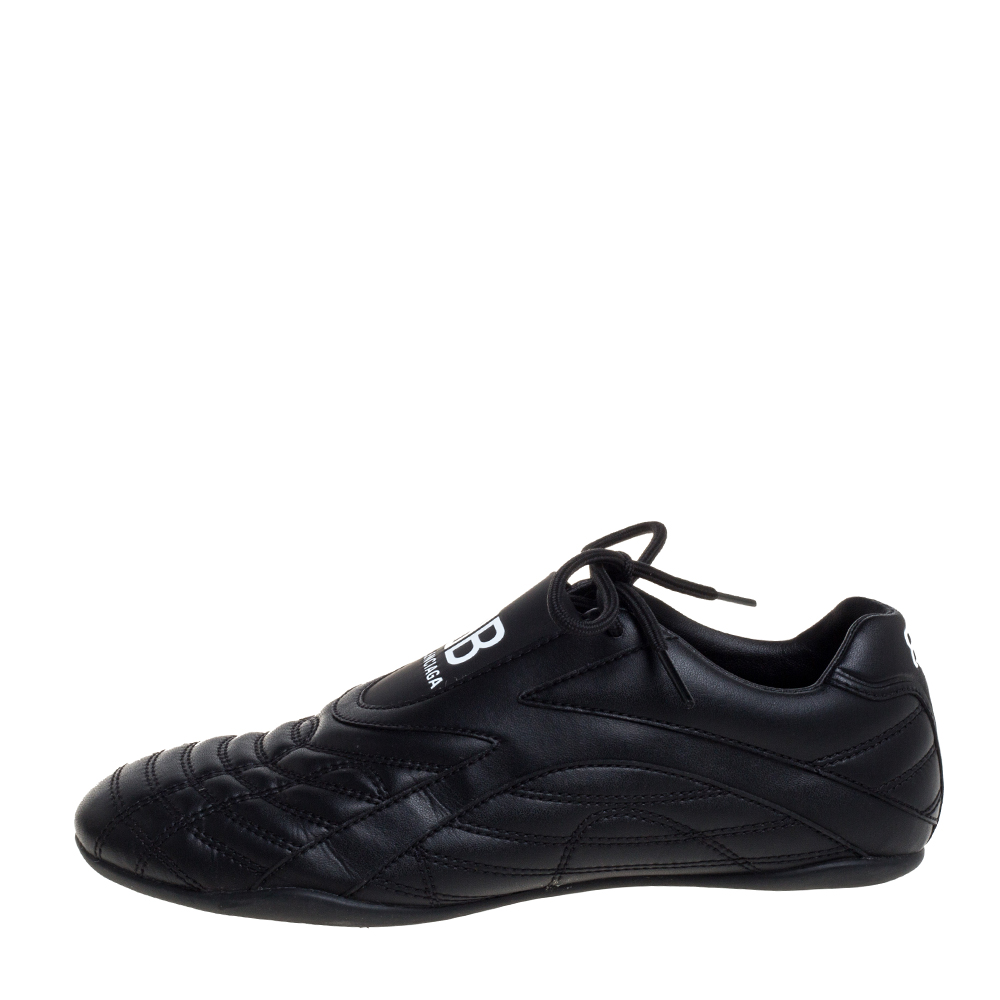 

Balenciaga Black Leather Zen Sneakers Size