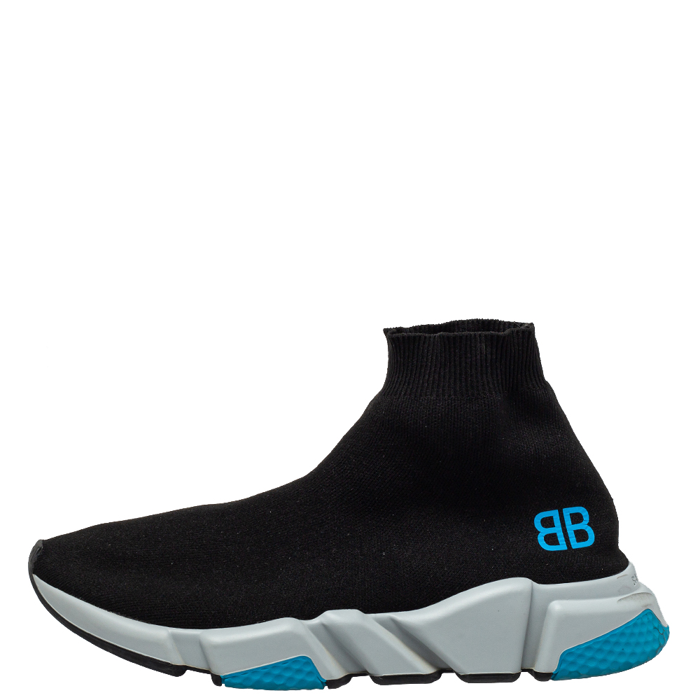 

Balenciaga Black Knit Fabric Speed Trainer Sneakers Size