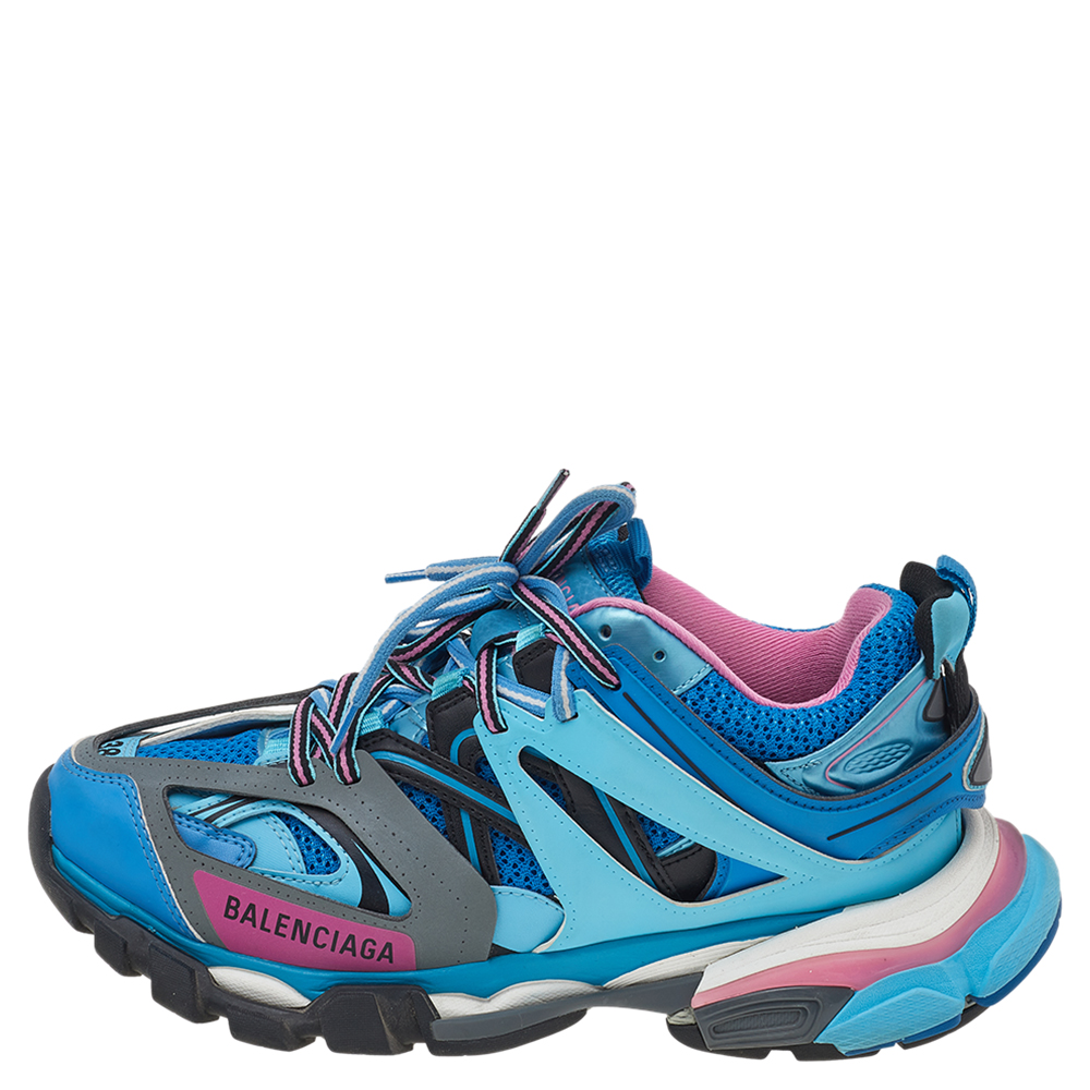 

Balenciaga Multicolor Mesh And Synthetic Leather Track Low Top Sneakers Size