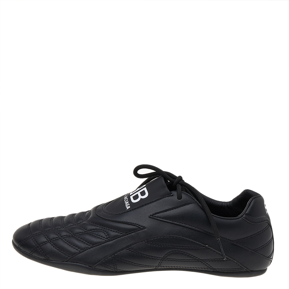 

Balenciaga Black Leather Zen Low Top Sneakers Size