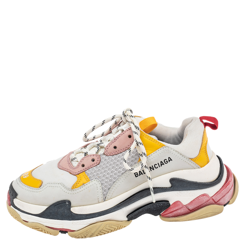 

Balenciaga Mulicolor Mesh And Leather Triple S Sneakers Size, Multicolor