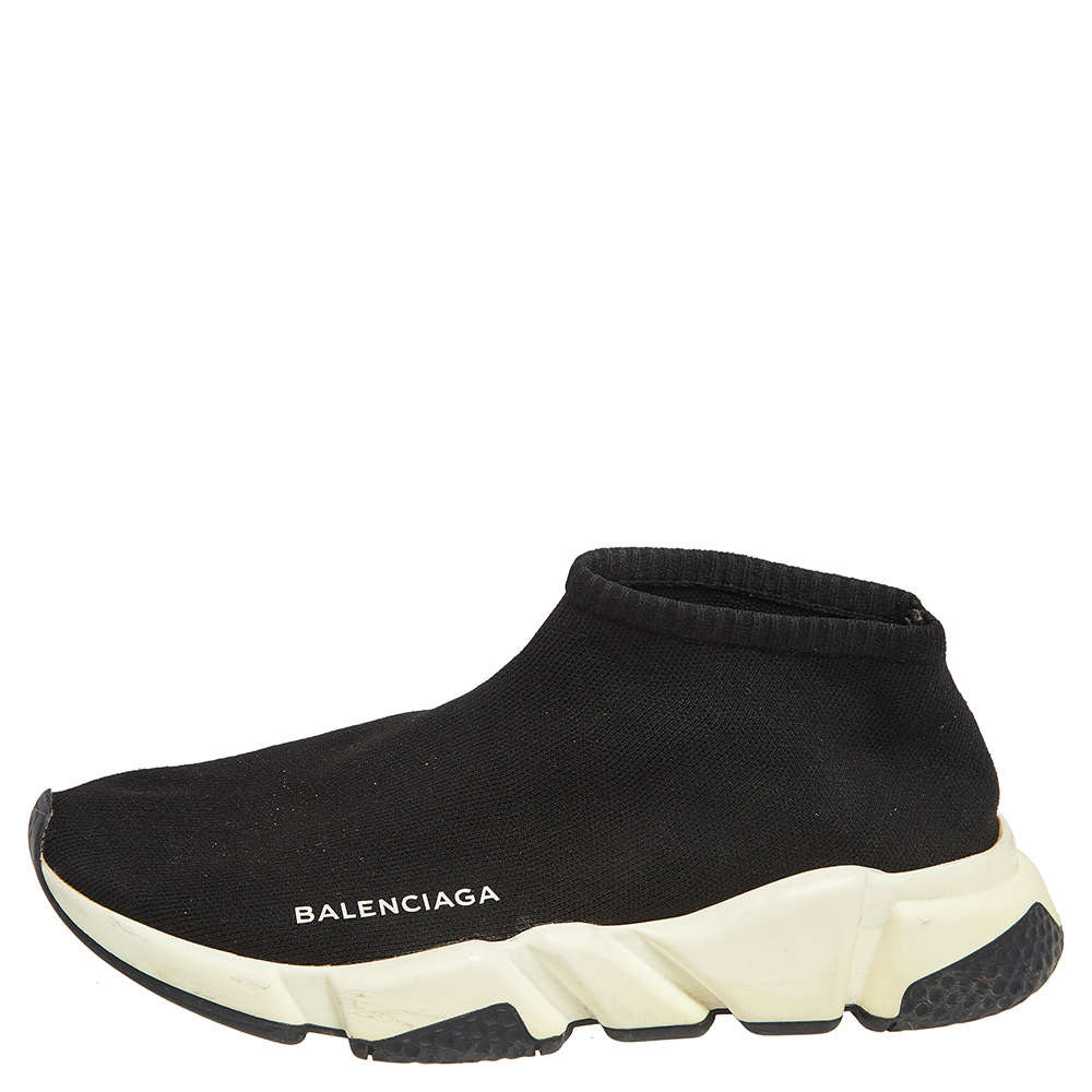 

Balenciaga Black Knit Fabric Sock Sneakers Size