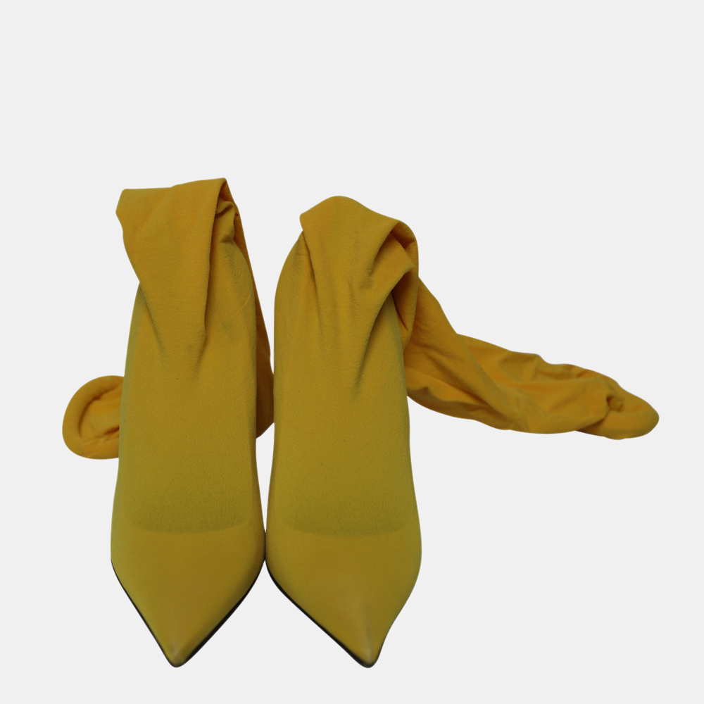 

Balenciaga Yellow Knife Over-the-Knee Boots Size EU