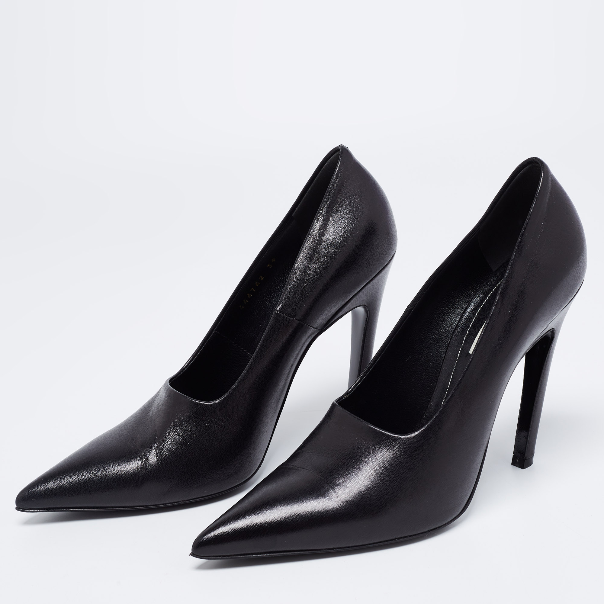 

Balenciaga Black Leather Knife Pumps Size