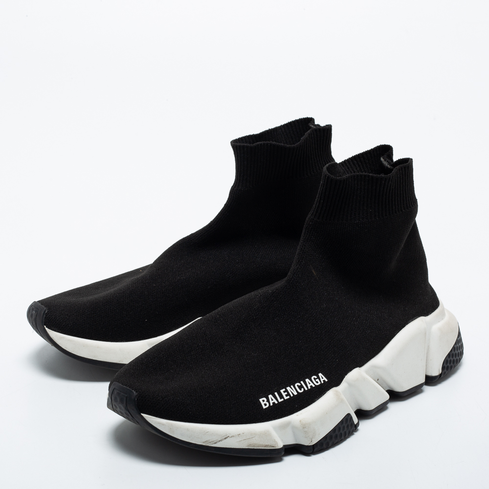 

Balenciaga Black Knit Fabric Speed 2.0 Sneakers Size