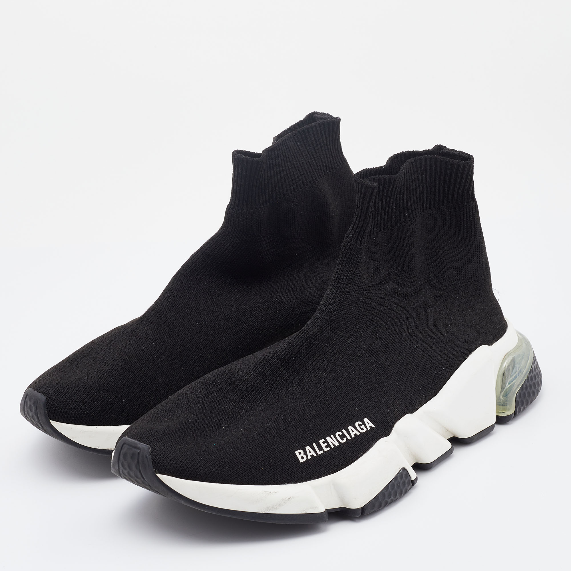 

Balenciaga Black Knit Fabric Speed 2.0 Sneakers Size