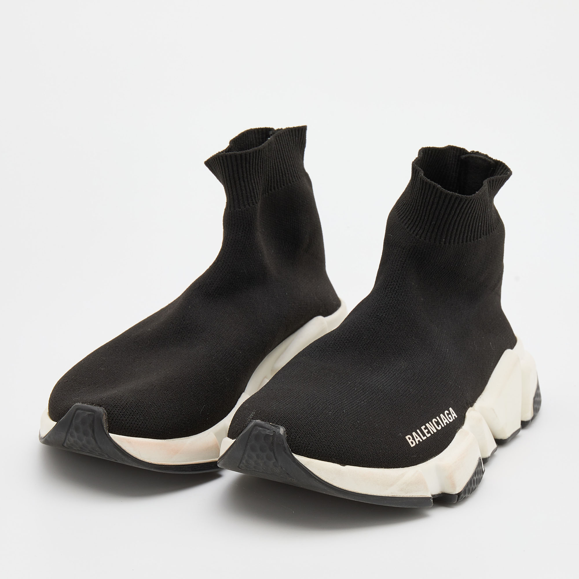 

Balenciaga Black Knit Fabric Speed 2.0 Sneakers Size