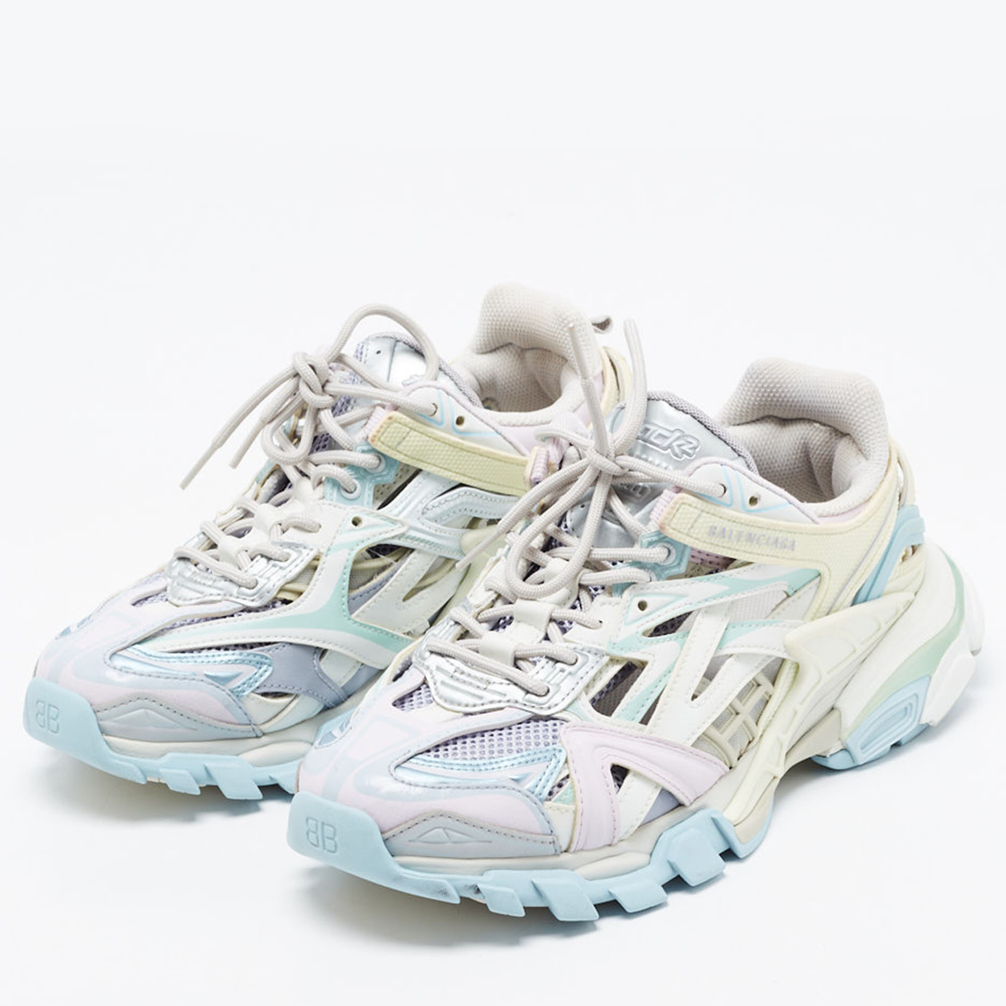 

Balenciaga Multicolour Leather and Mesh Track 2 Low Top Sneakers Size, Multicolor