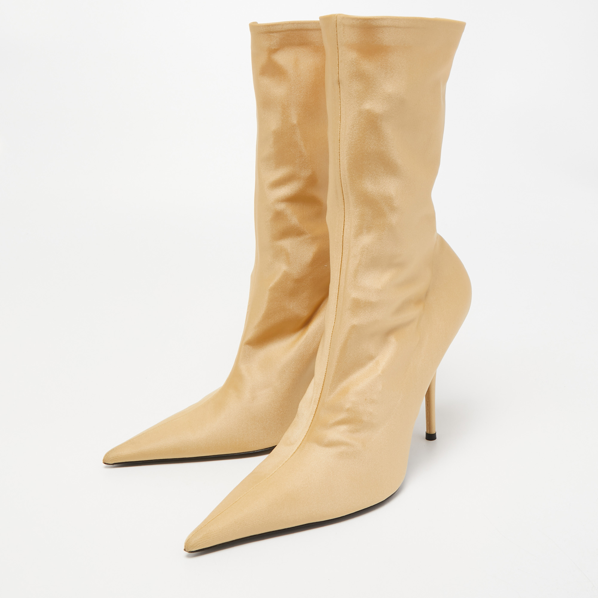 

Balenciaga Beige Nylon Spandex Knife Boots Size