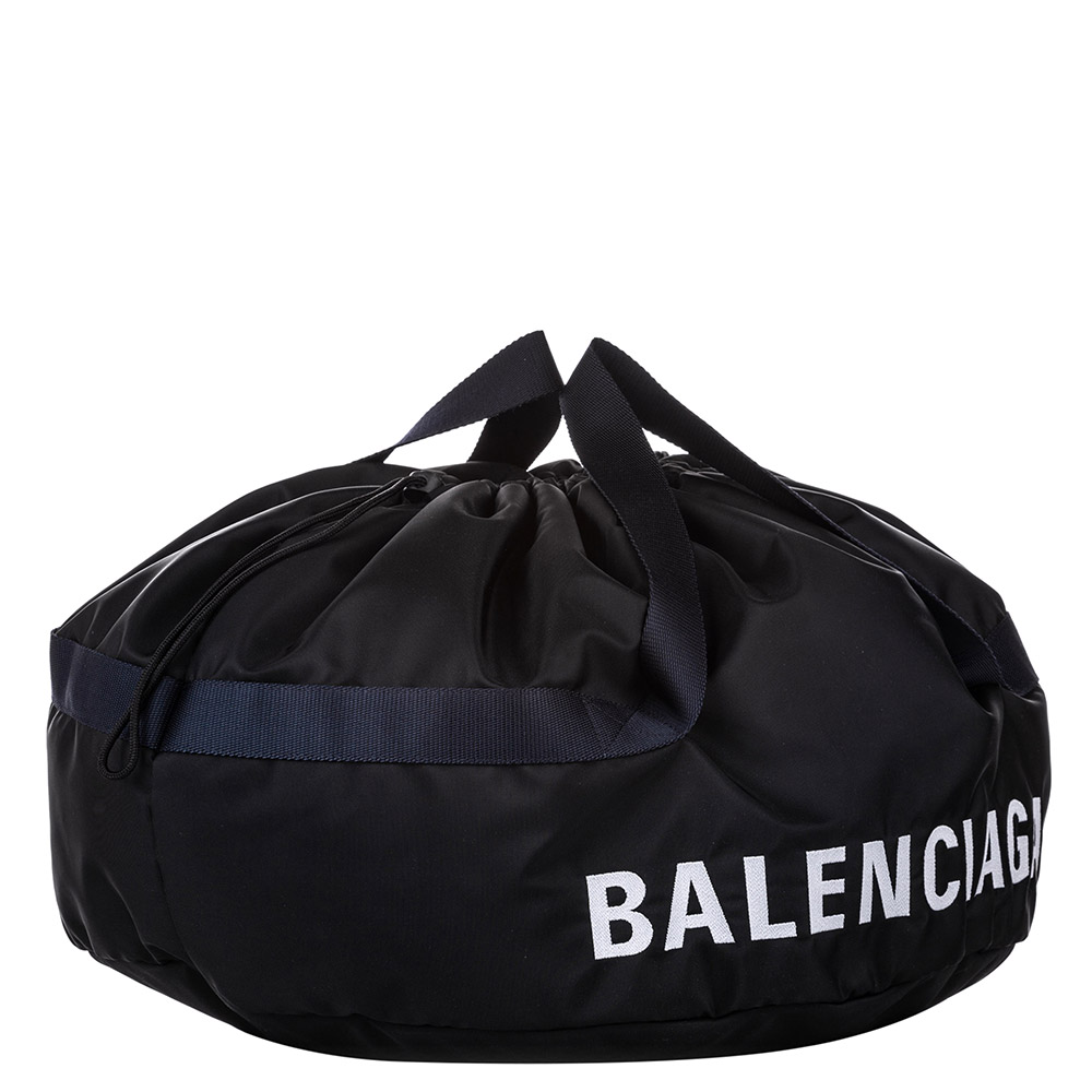 

Balenciaga Black Nylon  Wheel Everyday Travel Bag